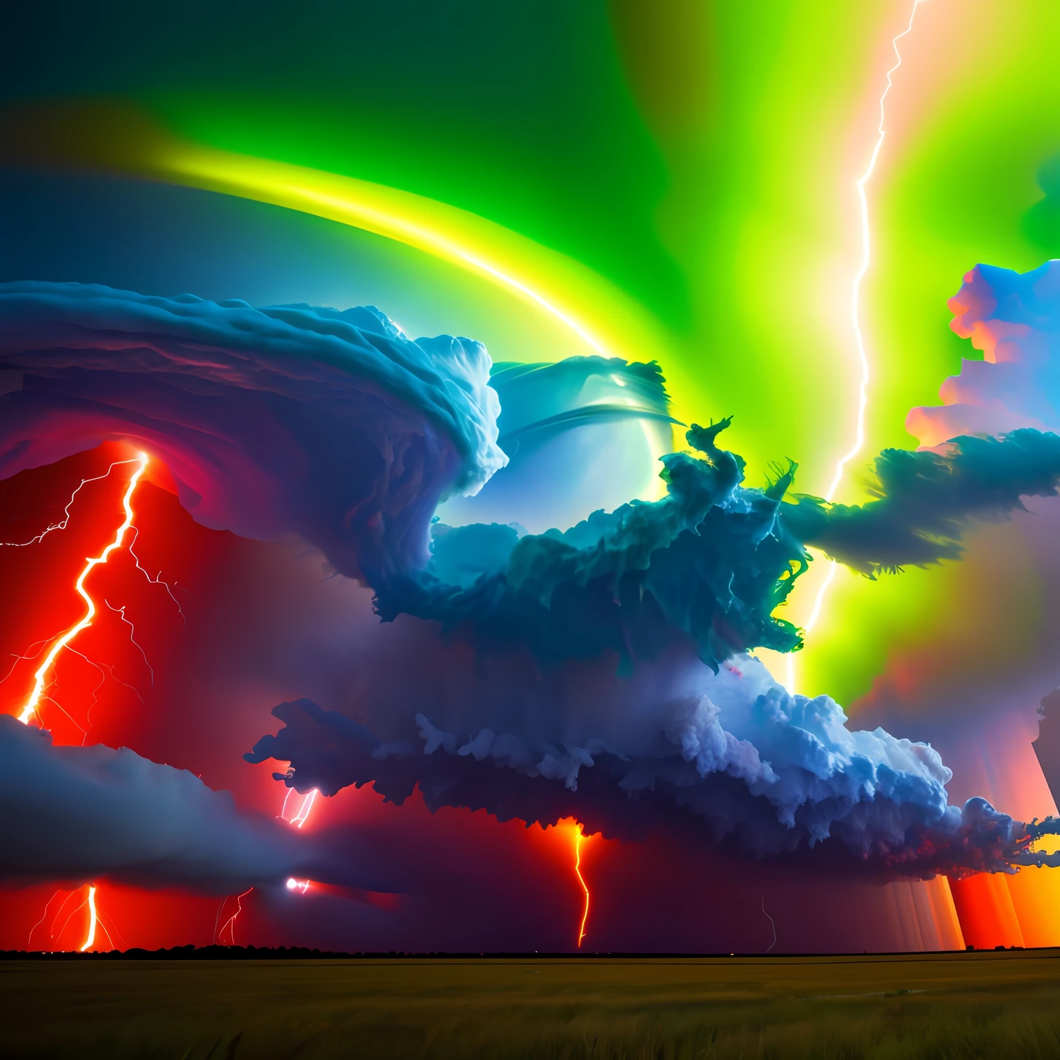 Tornado warning, chaos, gods wrath, concept art, 4k