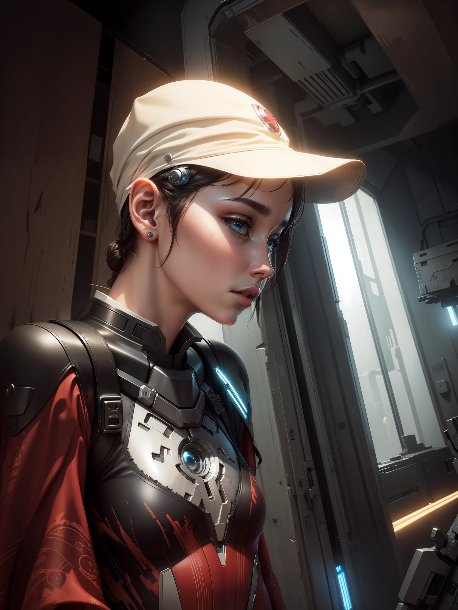 Sci-fi, robotic high details dress, super high details, high resolution, realistic, ironman dress