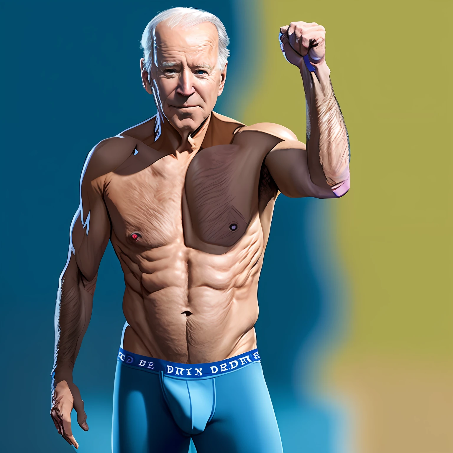 Joe Biden wearing dirty clothes, underwear, concept art, 4k