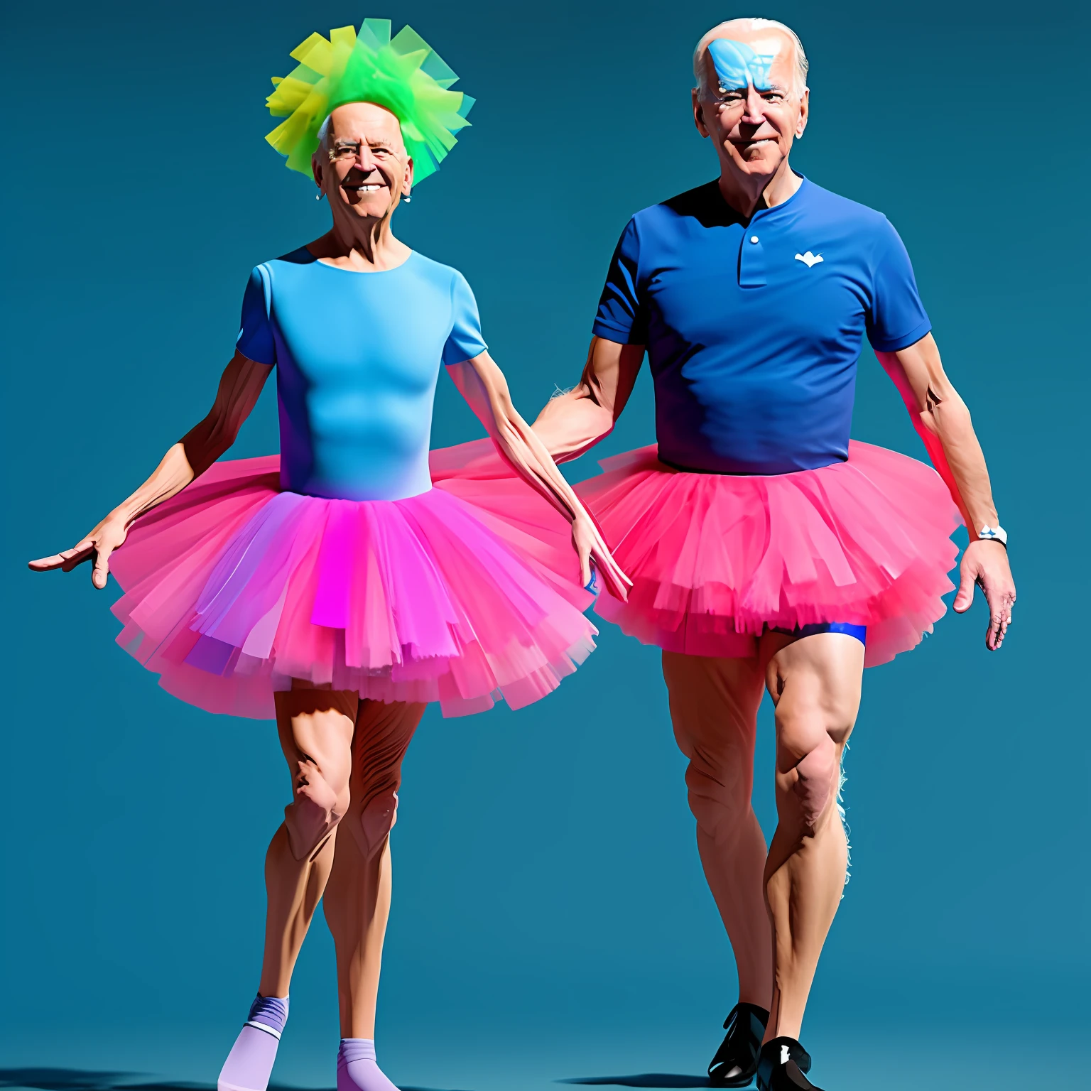 Joe Biden wearing a tutu, concept art, 4k