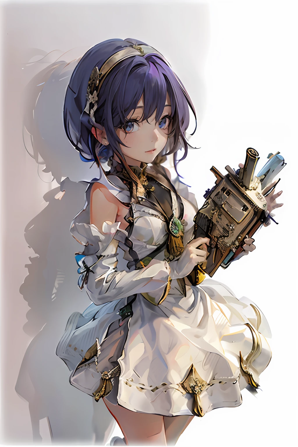 masterpiece、top-quality、hightquality、high detal、(mascot)、bunny rabbit、full body Esbian、beautiful countenance、beautidful eyes、夏天、simple background、