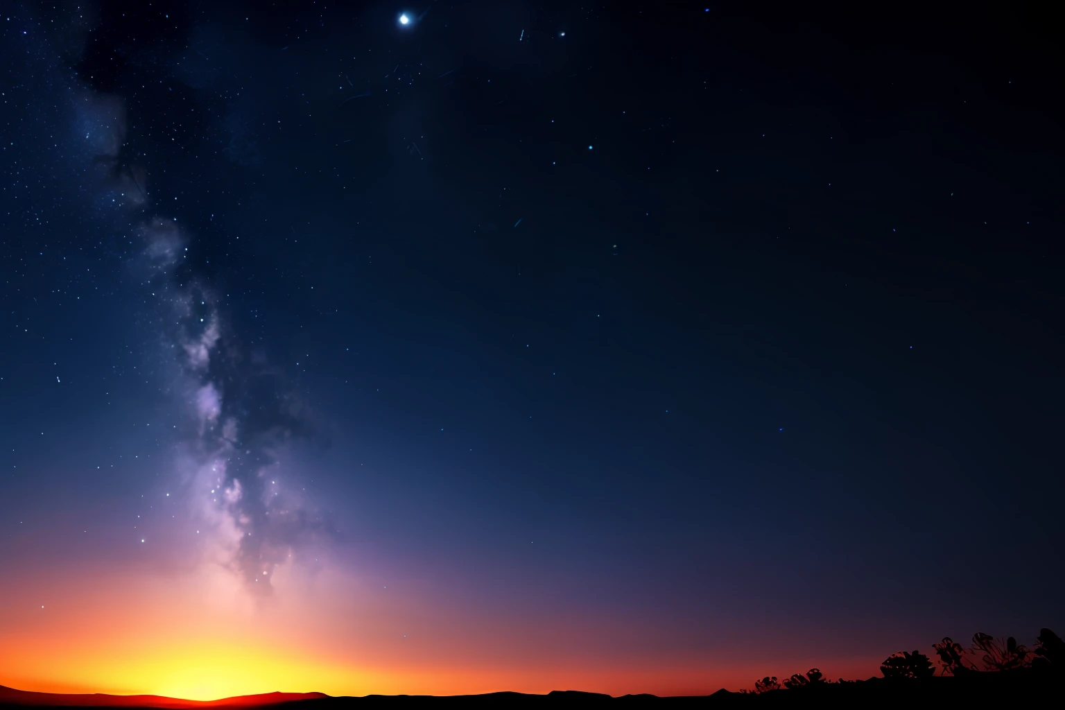 PC Wallpapers、dawn、starrysky、naturey、unmanned