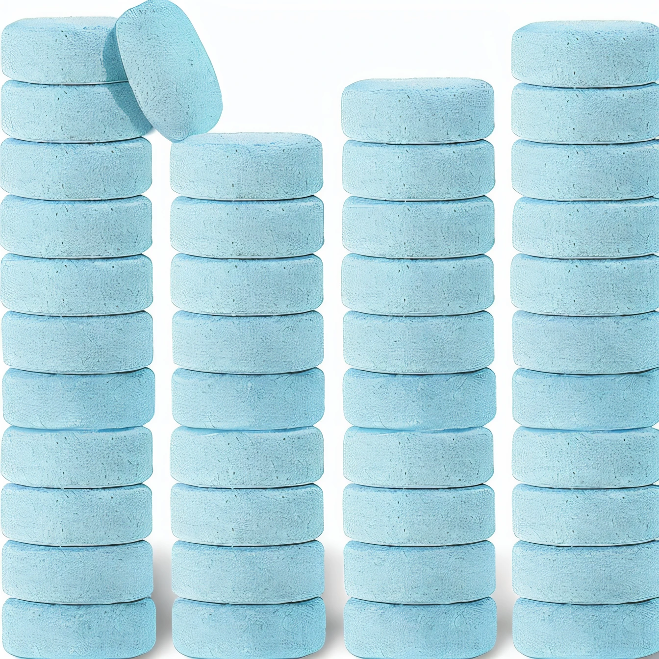 Close-up of row of blue pills on white background, soft pads, 1/30, 1/60, light blues, 3 0, 50, pale-blue, 40k, 4 0 k, 1/320, Felt, light blue water, Lake Blue, light blues, Snowy, 3/4
