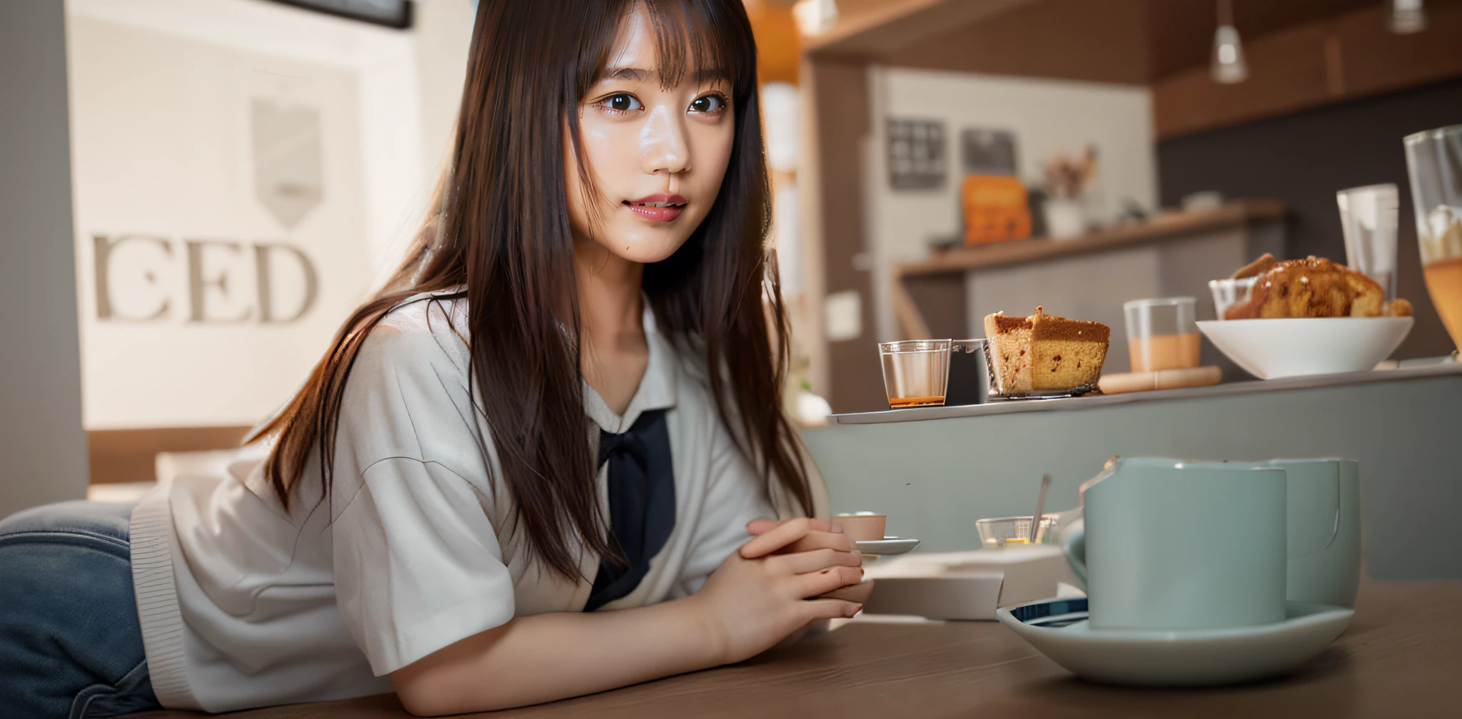 Open café