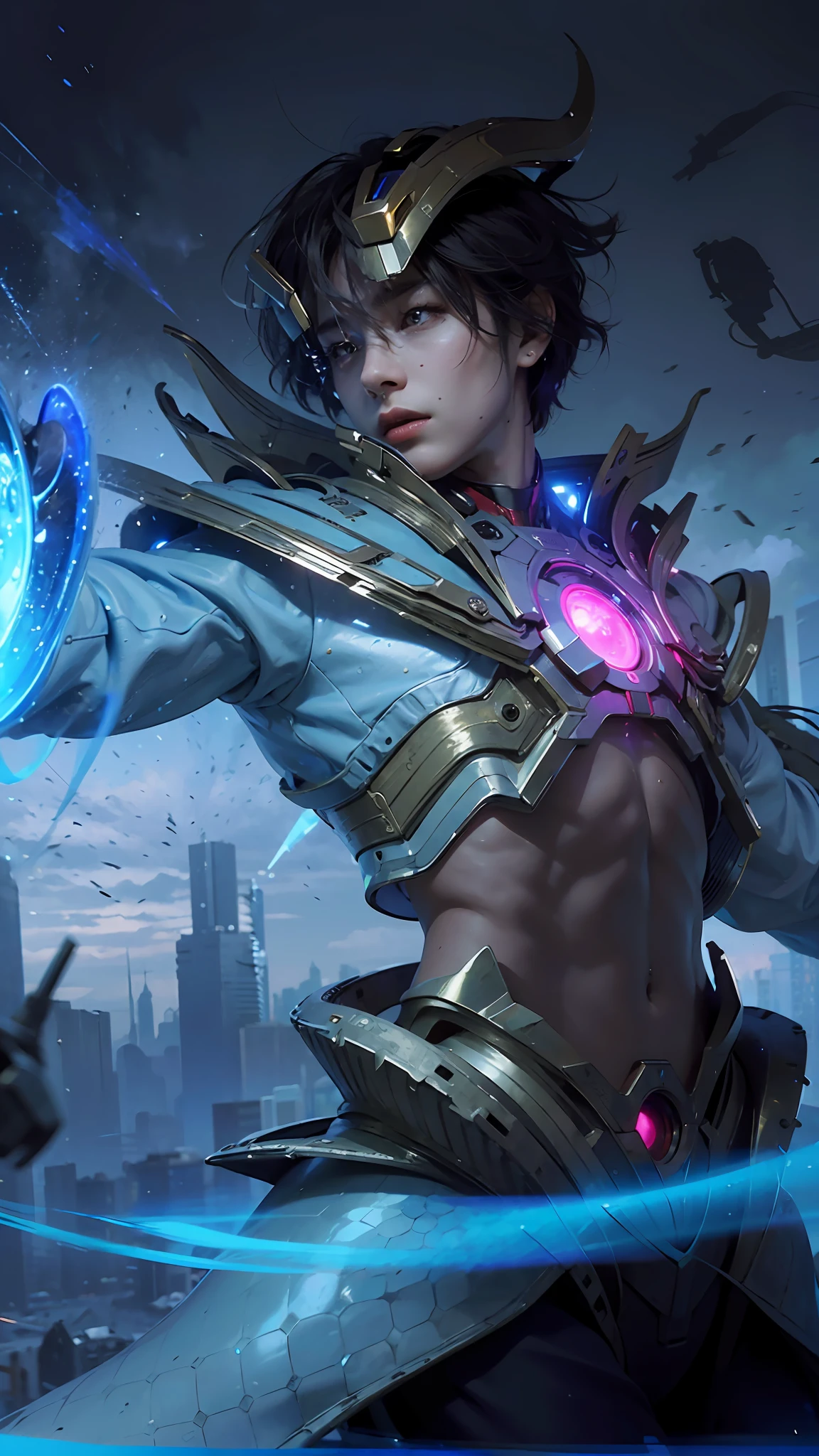 (1boy:1.3), solo,__body-parts__, official art, unity 8k wallpaper, ultra detailed, handsome and aesthetic,l, masterpiece, best quality, RAW, masterpiece, super fine photo,, best quality, super high Resolution, photorealistic, sunlight, full body portrait, boy 1, handsome, masculine, cool, dynamic pose, delicate face, blue eyes, (side view), she is wearing a futuristic Iron Man mech, red and gold, Highly detailed abandoned warehouse background, detailed face, detailed complex busy background, messy, gorgeous, milky, high detailed skin, realistic skin details, visible pores, sharp focus, volumetric fog, 8k uhd, dslr camera, High quality, film grain, fair skin, photorealism, lomography, sprawling metropolis in a futuristic dystopia, view from below, translucent
