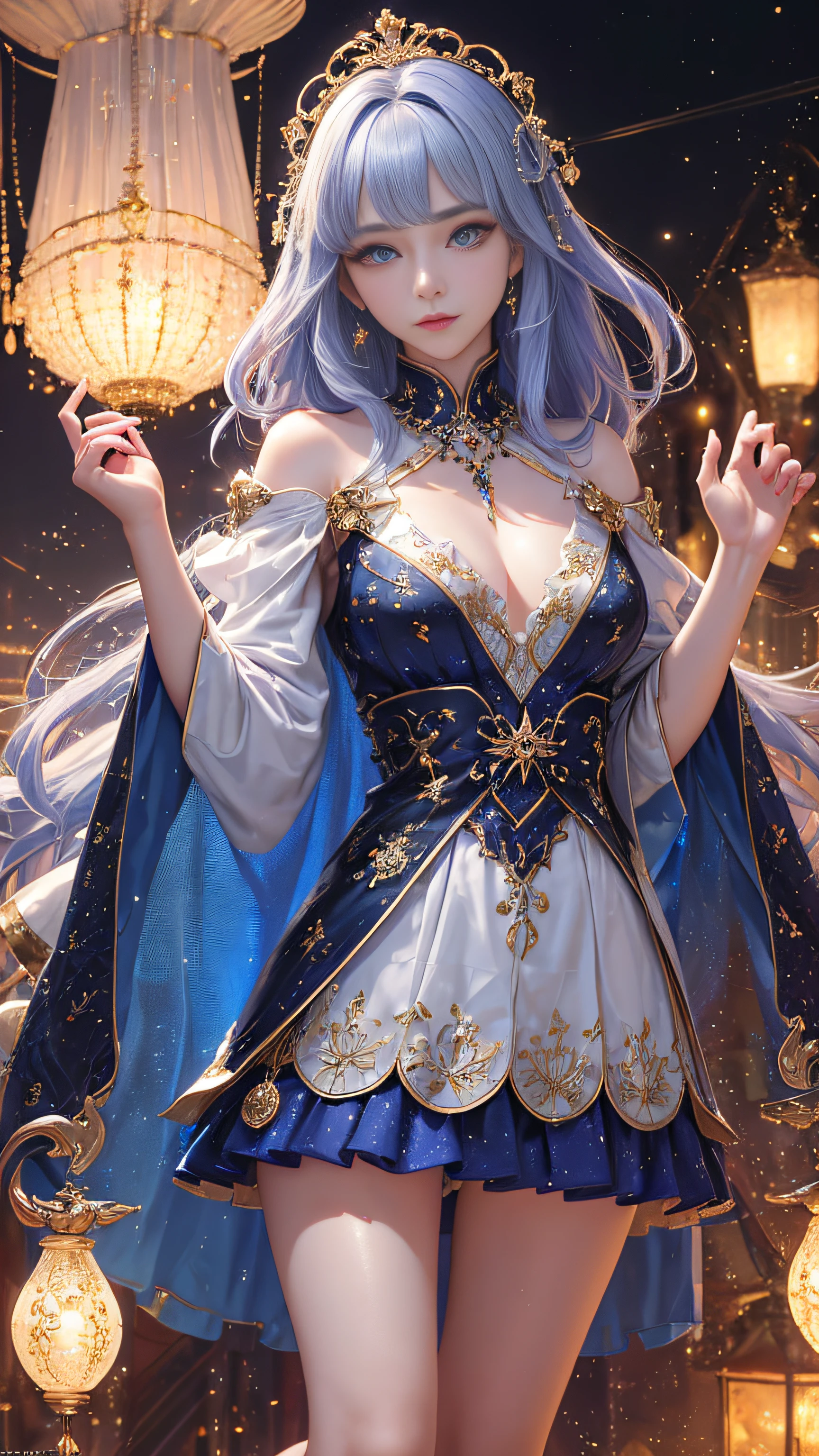 Super beautiful glowing eyes、Photorealsitic:1.4), (masterpiece, side lights, Exquisite beautiful eyes: 1.2), masterpiece*portlate, realisitic, 3D 顔, Luminous Eyes, Shiny hair, Glossy skin, 独奏, embarrassed from, (hason),