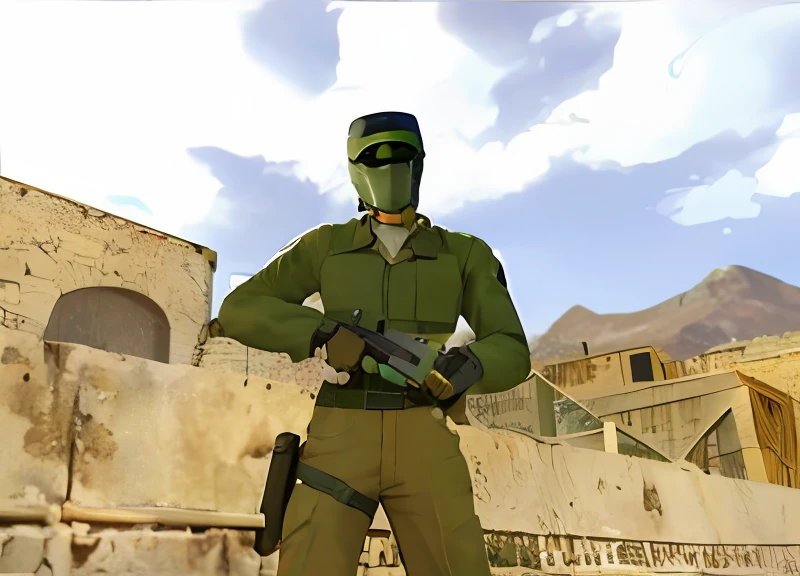 Close-up of a person, holding a gun in the game, Half is a lifestyle, Old 3D graphics, Counterattack, Half Life 2 на Nintendo 64, medic, from half-life, Half-life, Half life span, 9 0 s first-person shooter, Half-life, de _ Dust 2, HL 2, Doomguy as a Soviet soldier