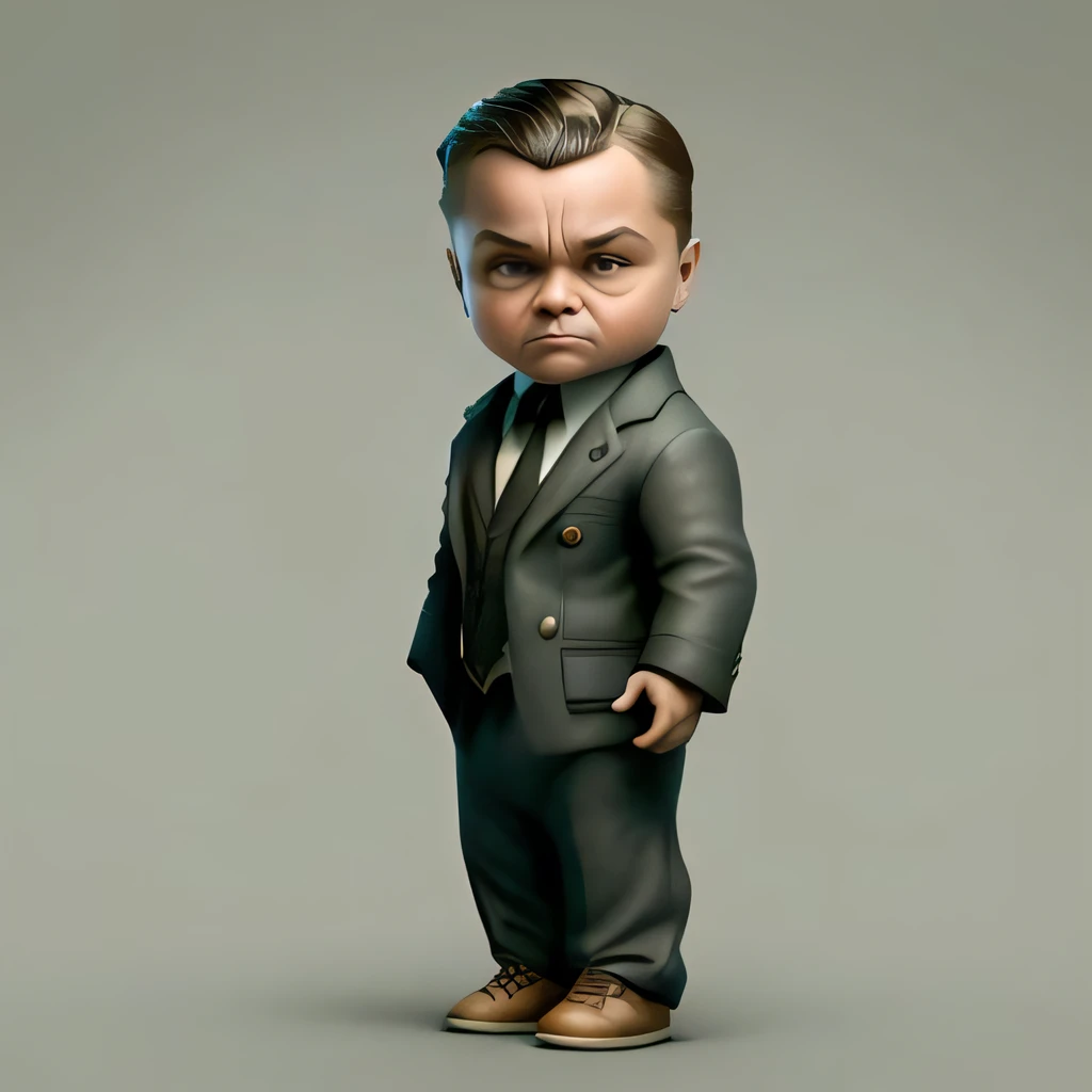 cbzbb , ((leonardo dicaprio)) ,charachter ,cute, little, beautiful, devian art, trending artstation, digital art, detailed, cute, realistic, humanoide, character, tiny,cinematic sho ,cinematic lights,((leonardo dicaprio)), (from  of leonardo dicaprio)