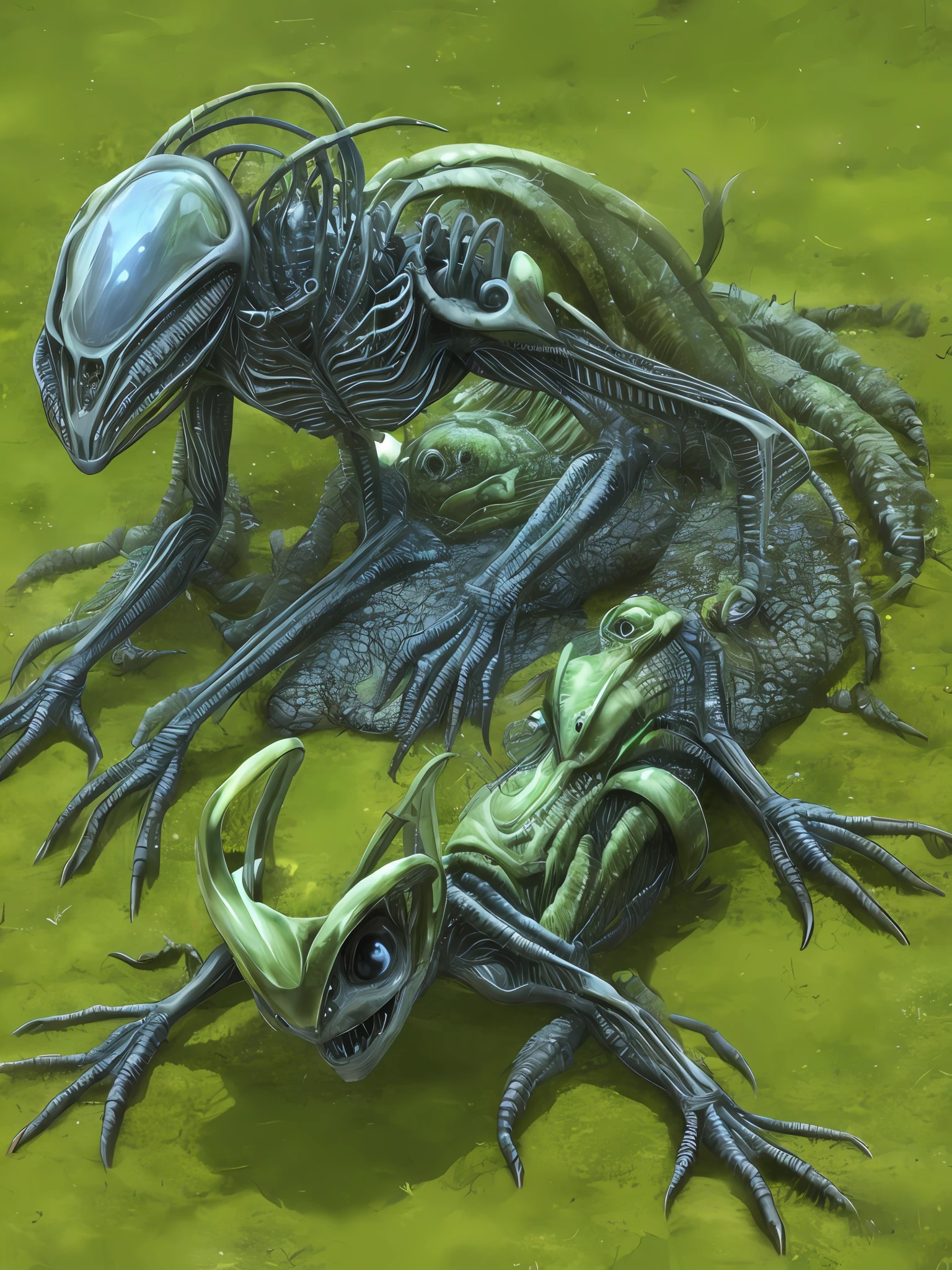 Alien spawning female