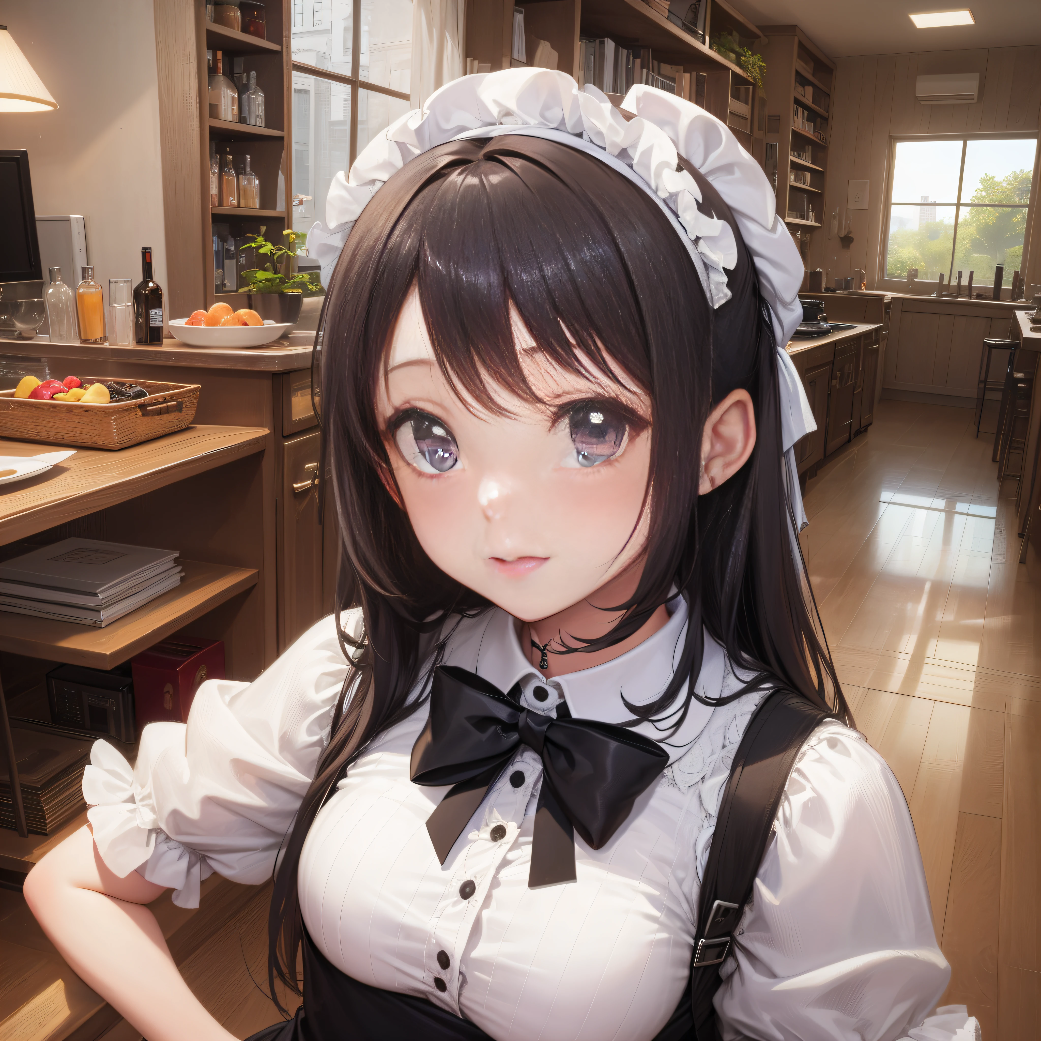 Cute little girl s　top-quality　​masterpiece　Normal five fingers　Glossy hair Maid café clerk