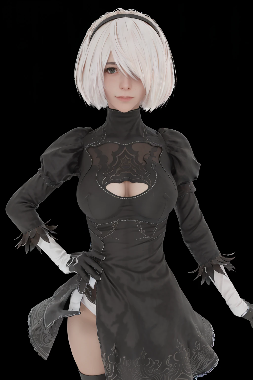 masterpiece:1.4, qulity:1.4, Photorealsitic:1.4, resolution:1.4, sharpnes:1.4, ultra-detailliert:1.4, Professional Lighting
Yorha 2B, 独奏, 1girl in、knifes