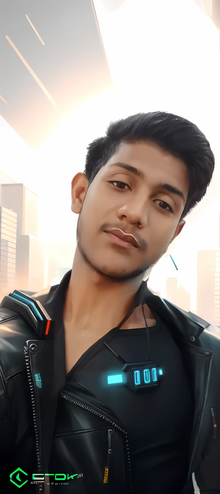 Change background cyberpunk handsome boy.8k ultra graphics and realistic face