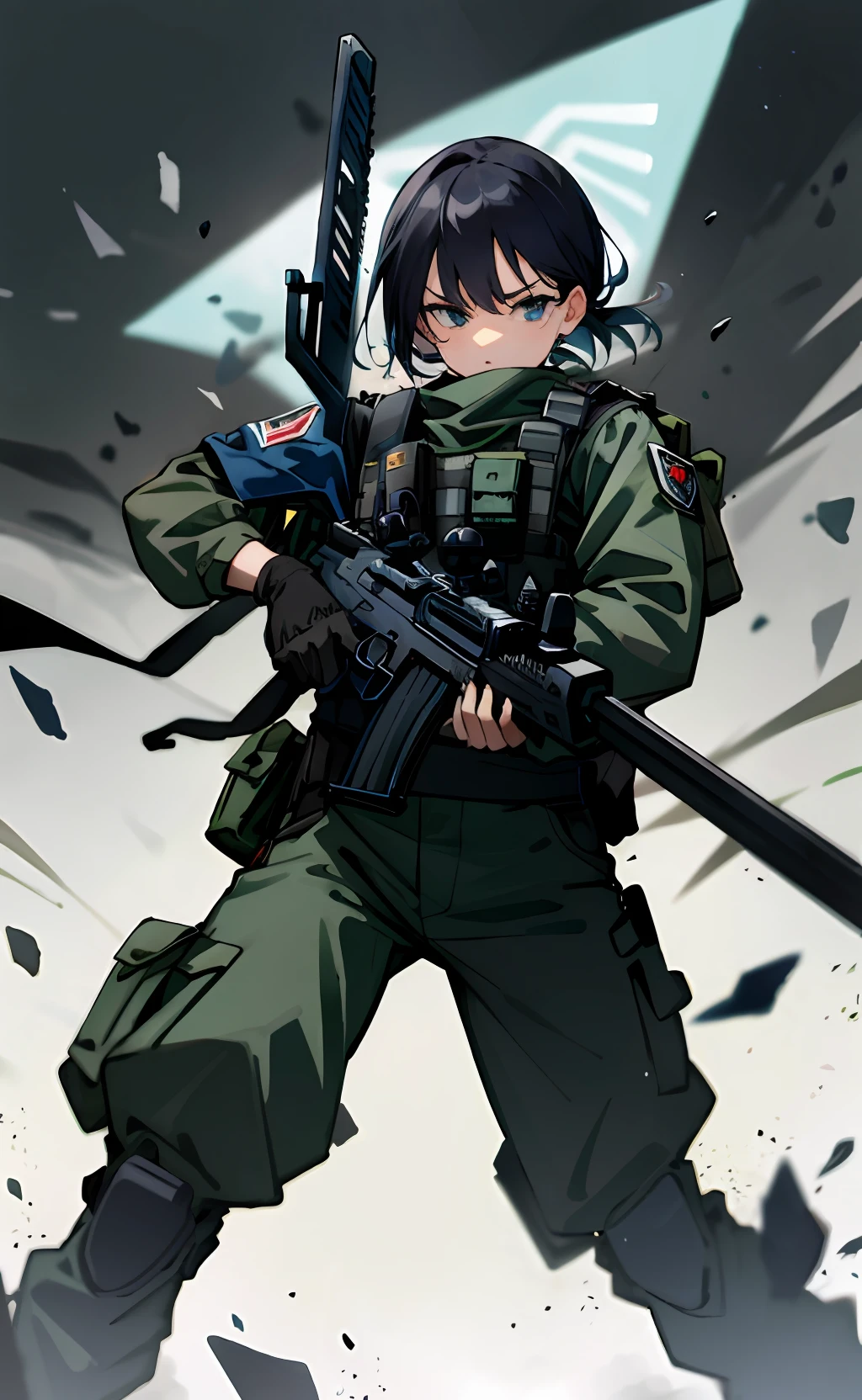 Fully armed SWAT