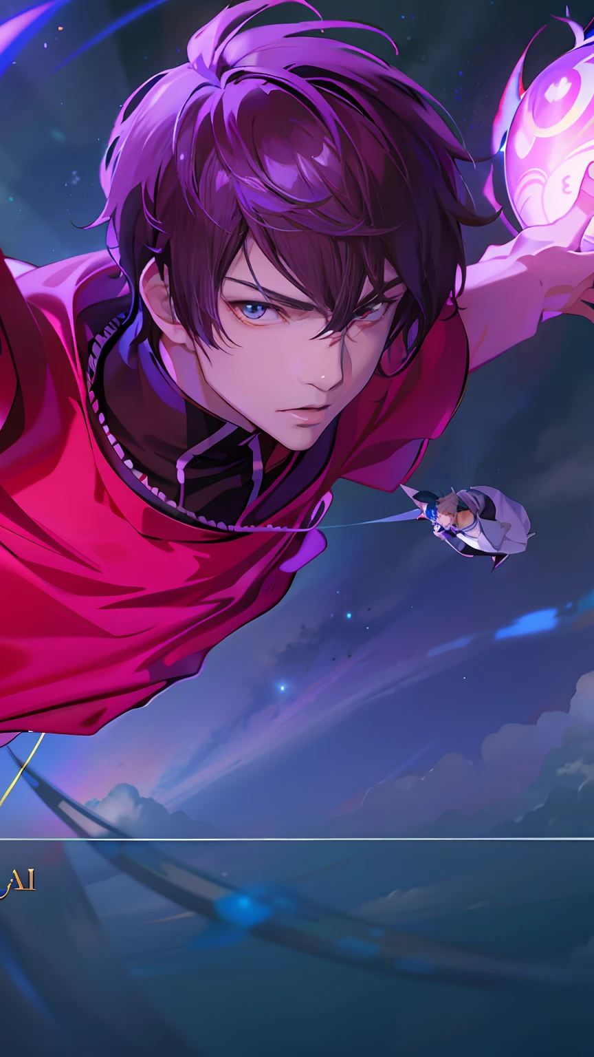 anime - style image of a young man flying through the air with a glowing ball, range murata and artgerm, flying anime esper, artgerm detailed, jett from valorant, heise jinyao, epic anime style, tower of god, artgerm. high detail, sakimi, mobile wallpaper, fanart