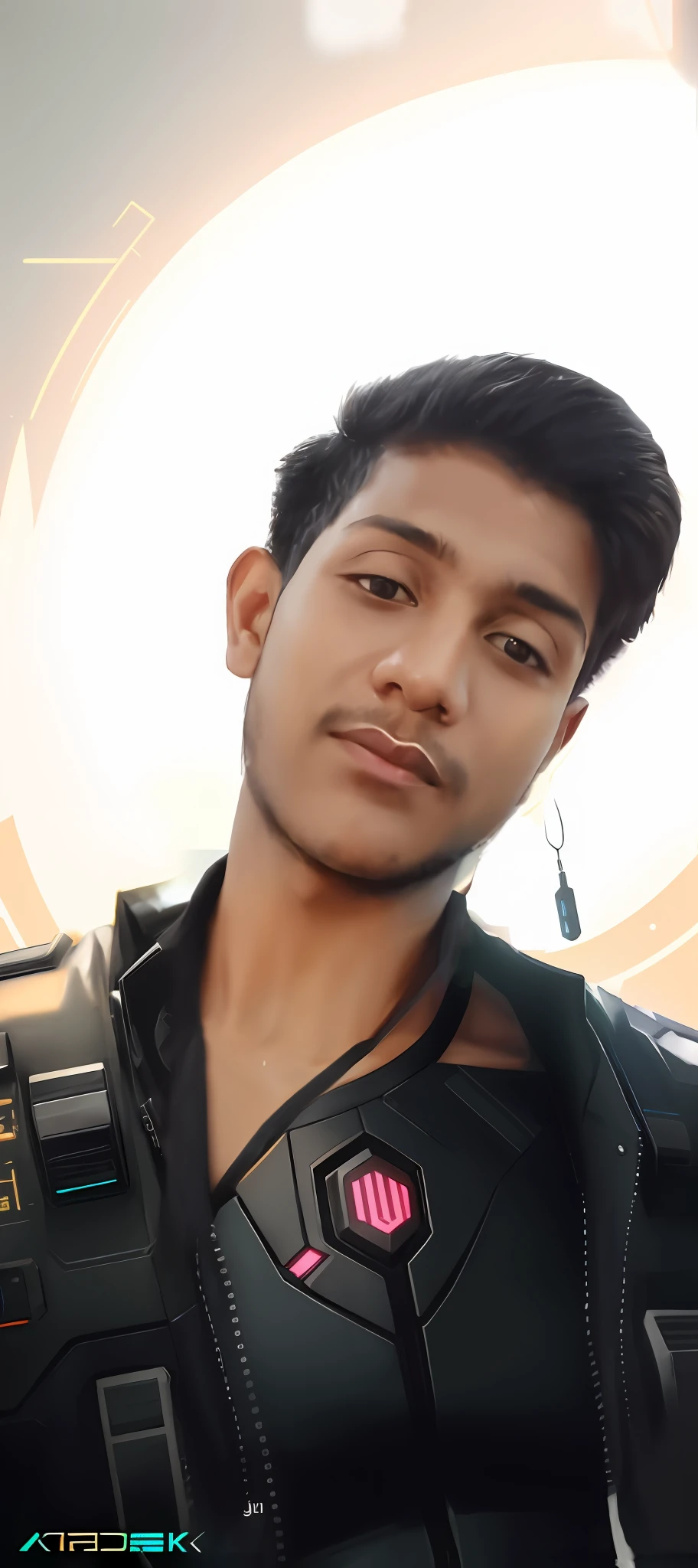 Change background cyberpunk handsome boy.8k ultra graphics and realistic face