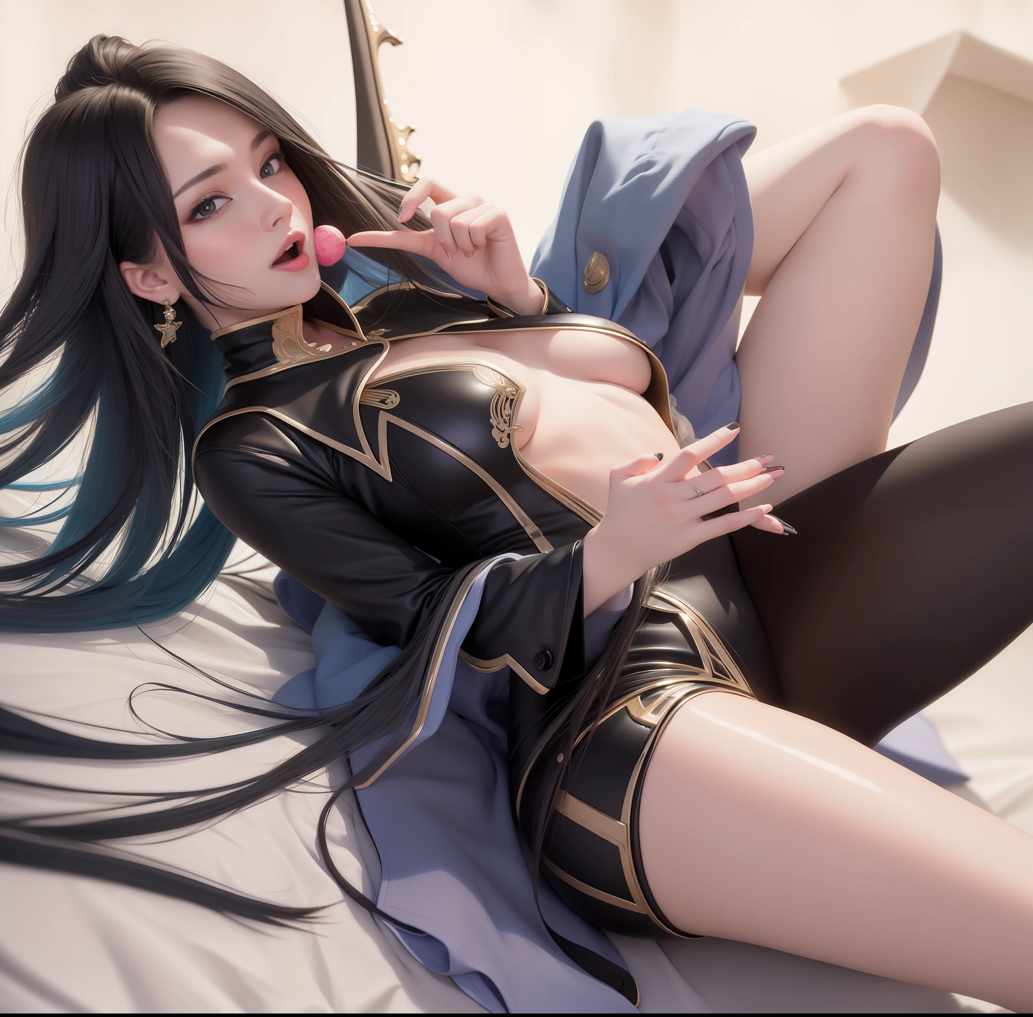 tmasterpiece,8K,Stick out your tongue,Beautuful Women,Highest image quality,Real Human