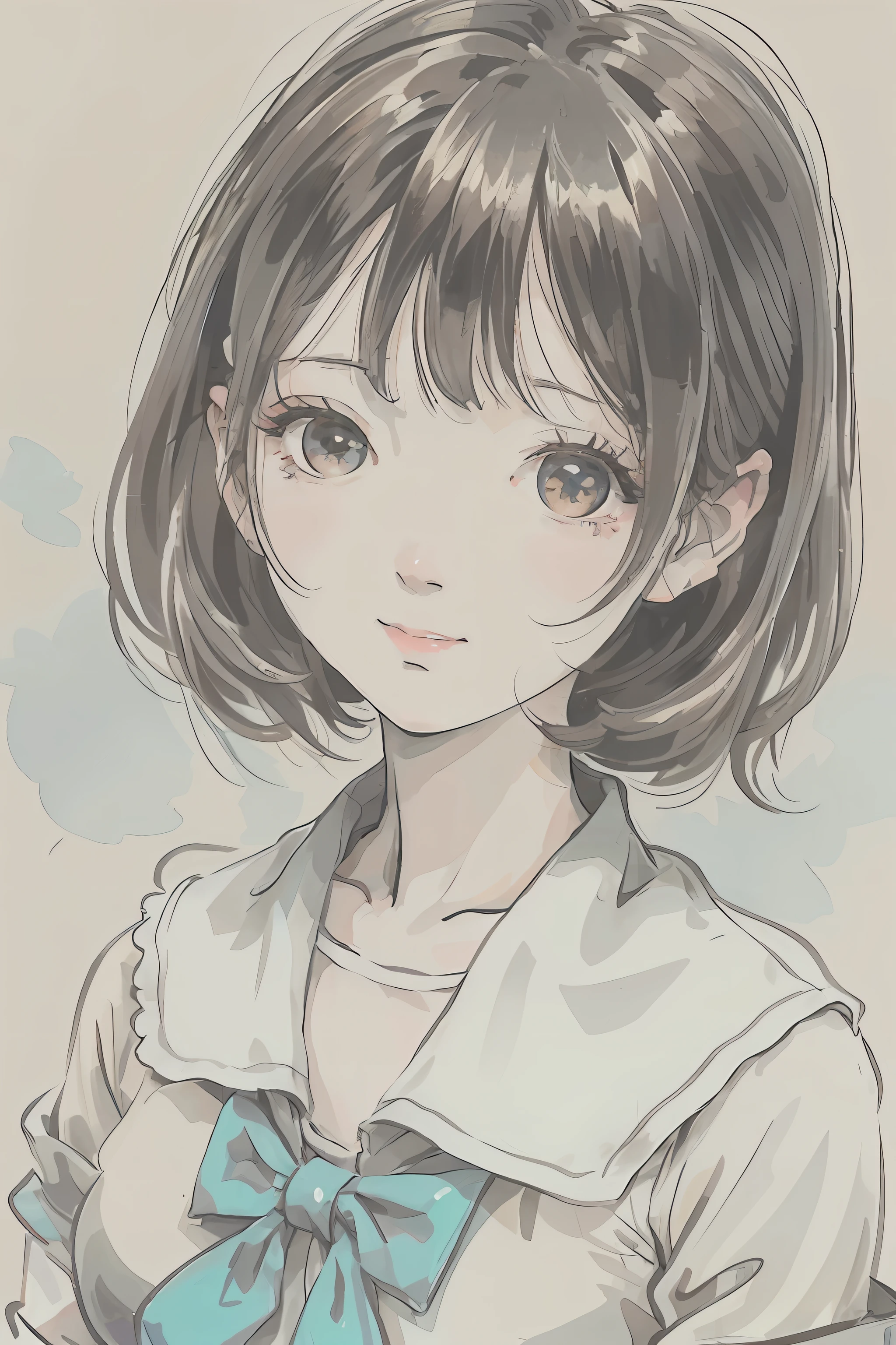 short hair girl,a beautiful anime portrait, detailed portrait of an anime girl, Portrait of an anime girl, portrait anime girl, anime portrait, Portrait of an anime girl, portrait of cute anime girl, anime illustration, Soft anime illustration, Anime style portrait, cute anime girl portraits, Anime girl, Anime girl portrait, pretty anime girl
