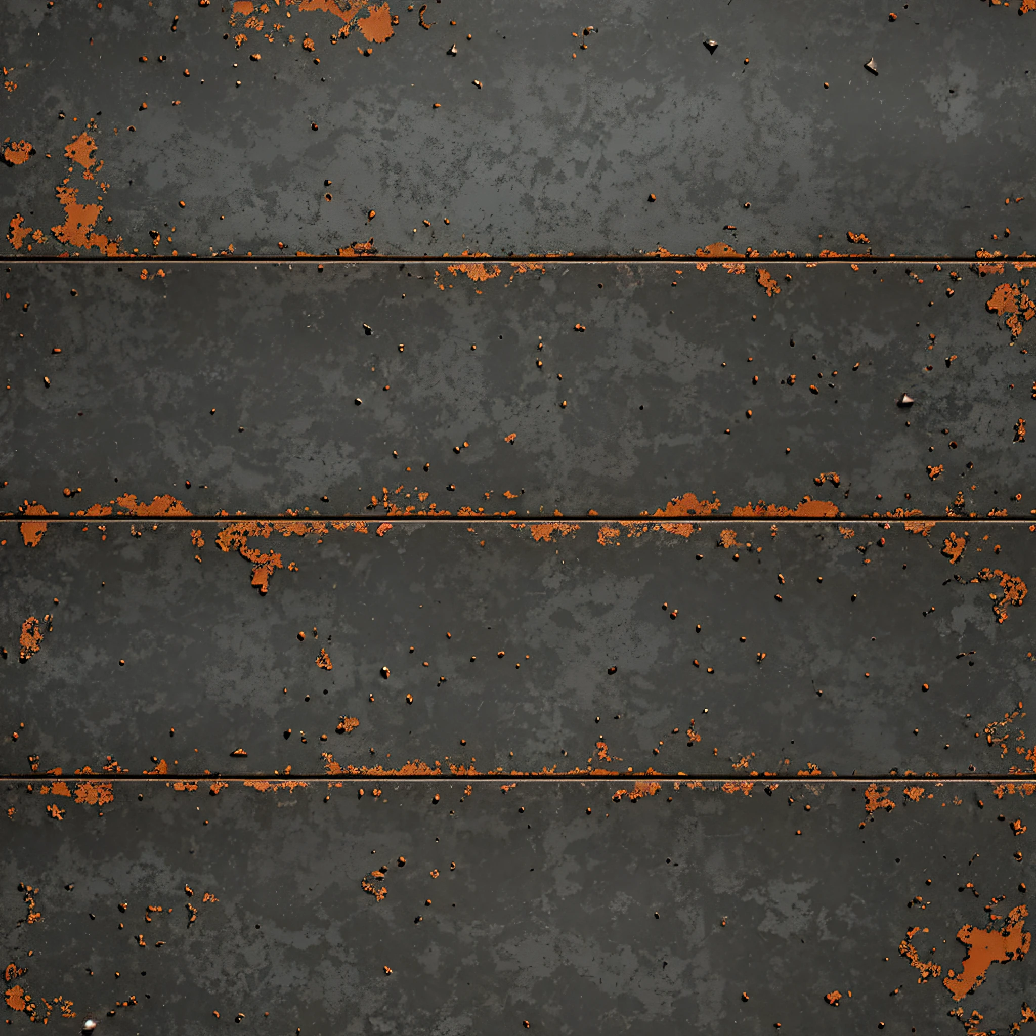 Metal floor made of rusty metal, Seamless texture of rusty metal metal floor, Damaged metal