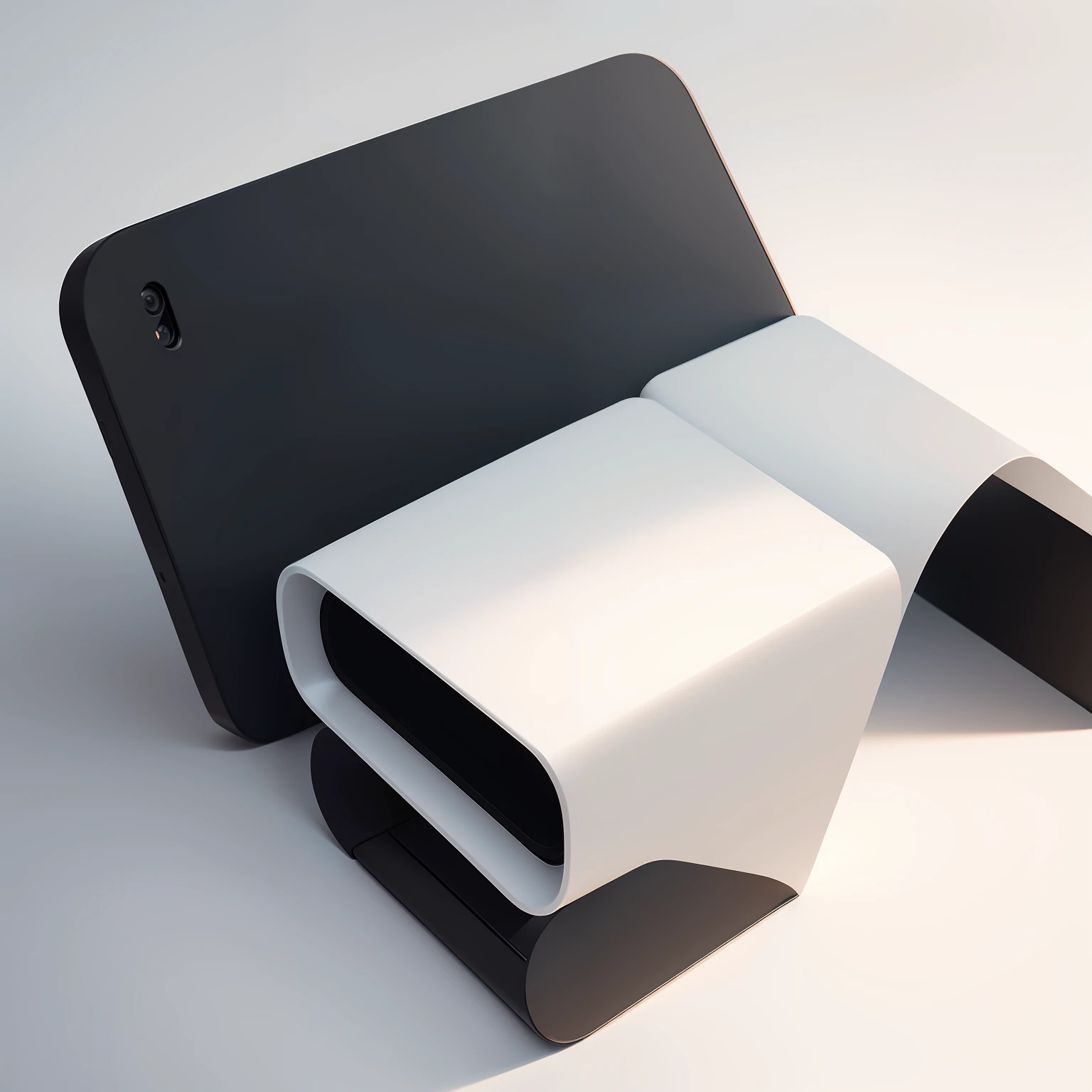 A minimalist product design image on a white background