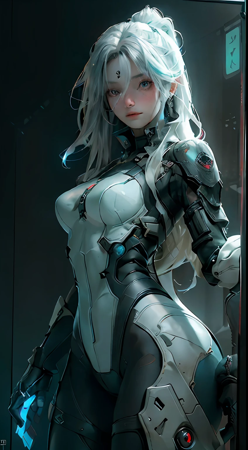 ((best qualtiy)), ((tmasterpiece)), (the detail:1.4), 3D, Beautiful cyberpunk female figure,hdr（HighDynamicRange）,Ray traching,NVIDIA RTX,Hyper-Resolution,Unreal 5,Subsurface scattering、PBR Texture、depth of fields、maximum definition and sharpness、Many-Layer Textures、Albedo e mapas Speculares、Surface coloring、perfectly proportions、rendering by octane、Two-colored light、largeaperture、Low ISO、White balance、the rule of thirds、8K raw data、The dragon hovers behind it