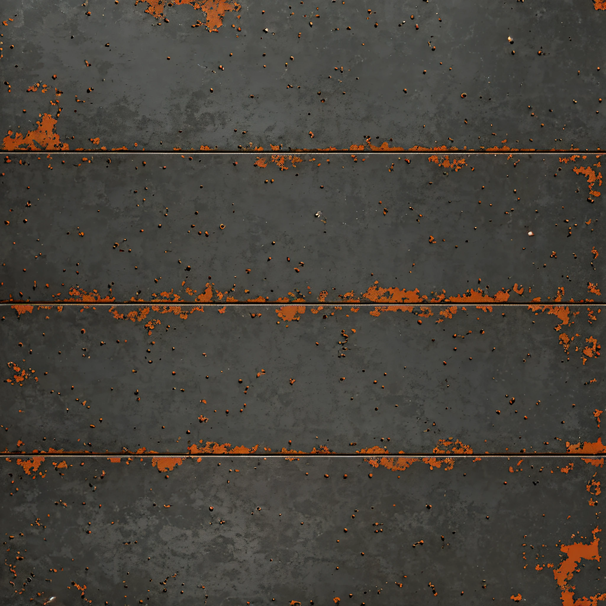 Metal floor made of rusty metal, Seamless texture of rusty metal metal floor, Damaged metal