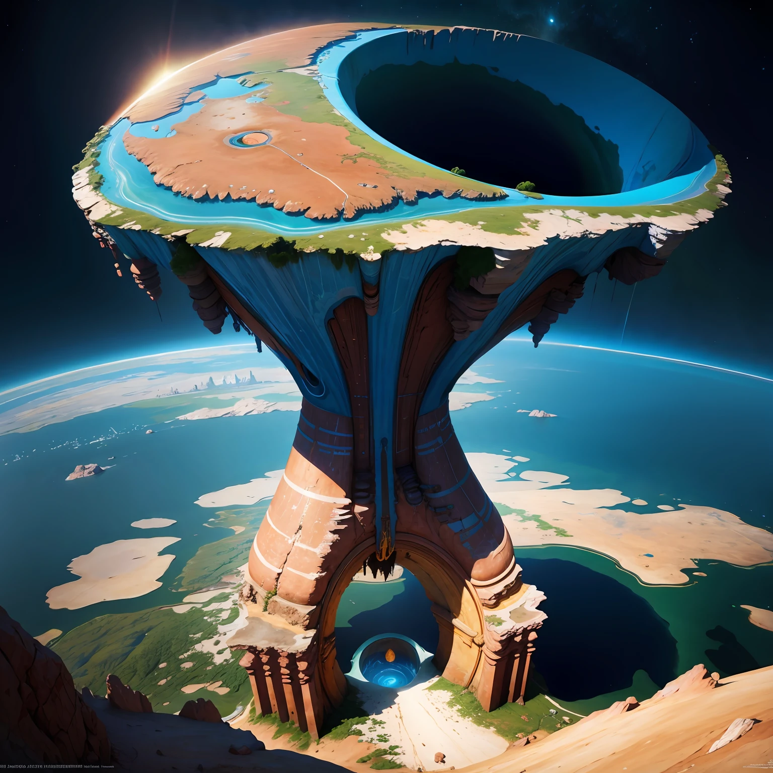 Ass hole of the world, concept art, 4k