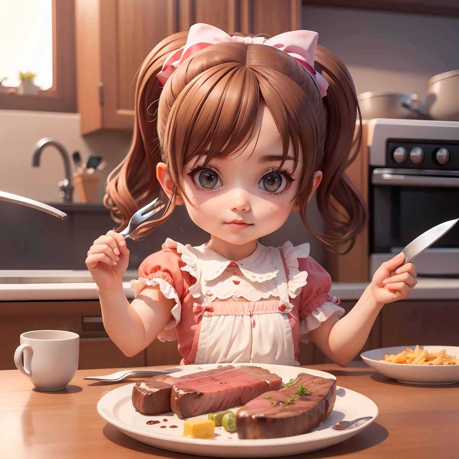 Delicious and juicy steak