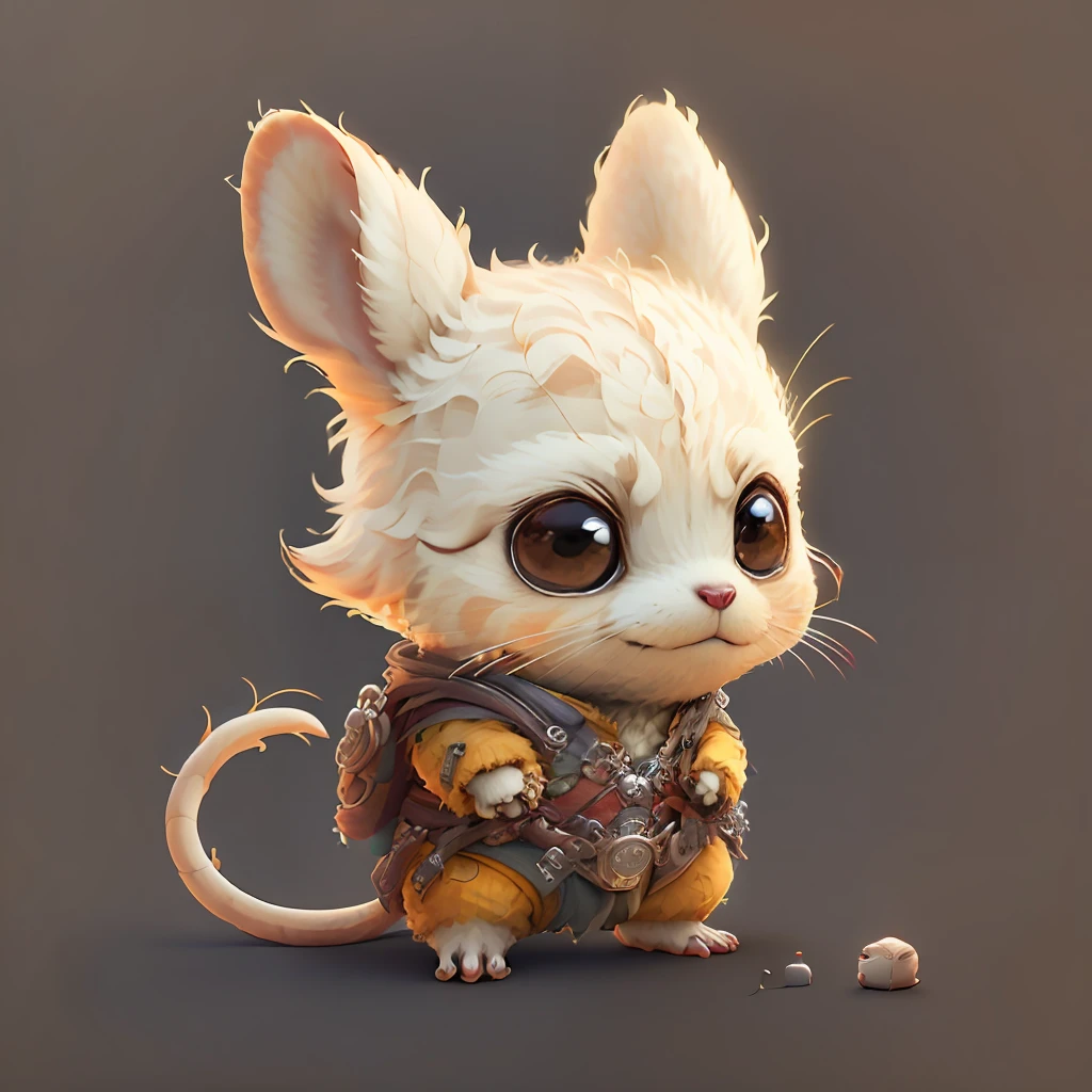 Mouse white,The background is bright,adolable,fantasy,complexdetails,Pubic area is clear,brightly,k hd,32k zodiac signs