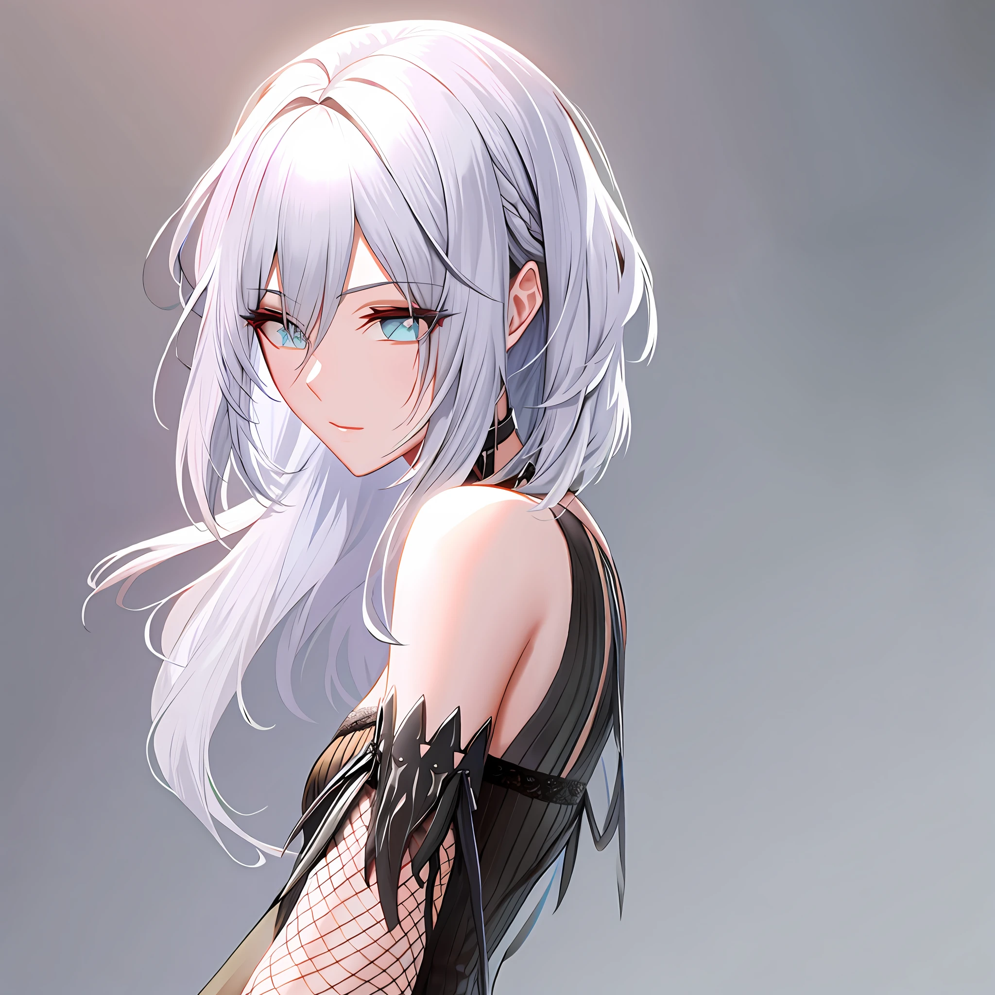 Shoulder-length hair