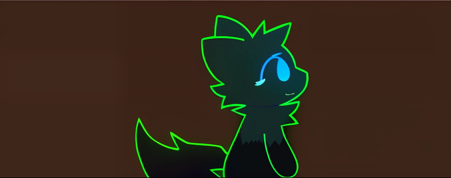 A painting of a cat with a tail and a tail, professional furry drawing, Simple lines of art, drawn in microsoft paint, linear art, fursona!!!!, furaffinity fursona, thick lineart, Animate, simple shading, style of cute pokemon, stylised fox - like appearance, Line art!!, outline art, ms paint drawing