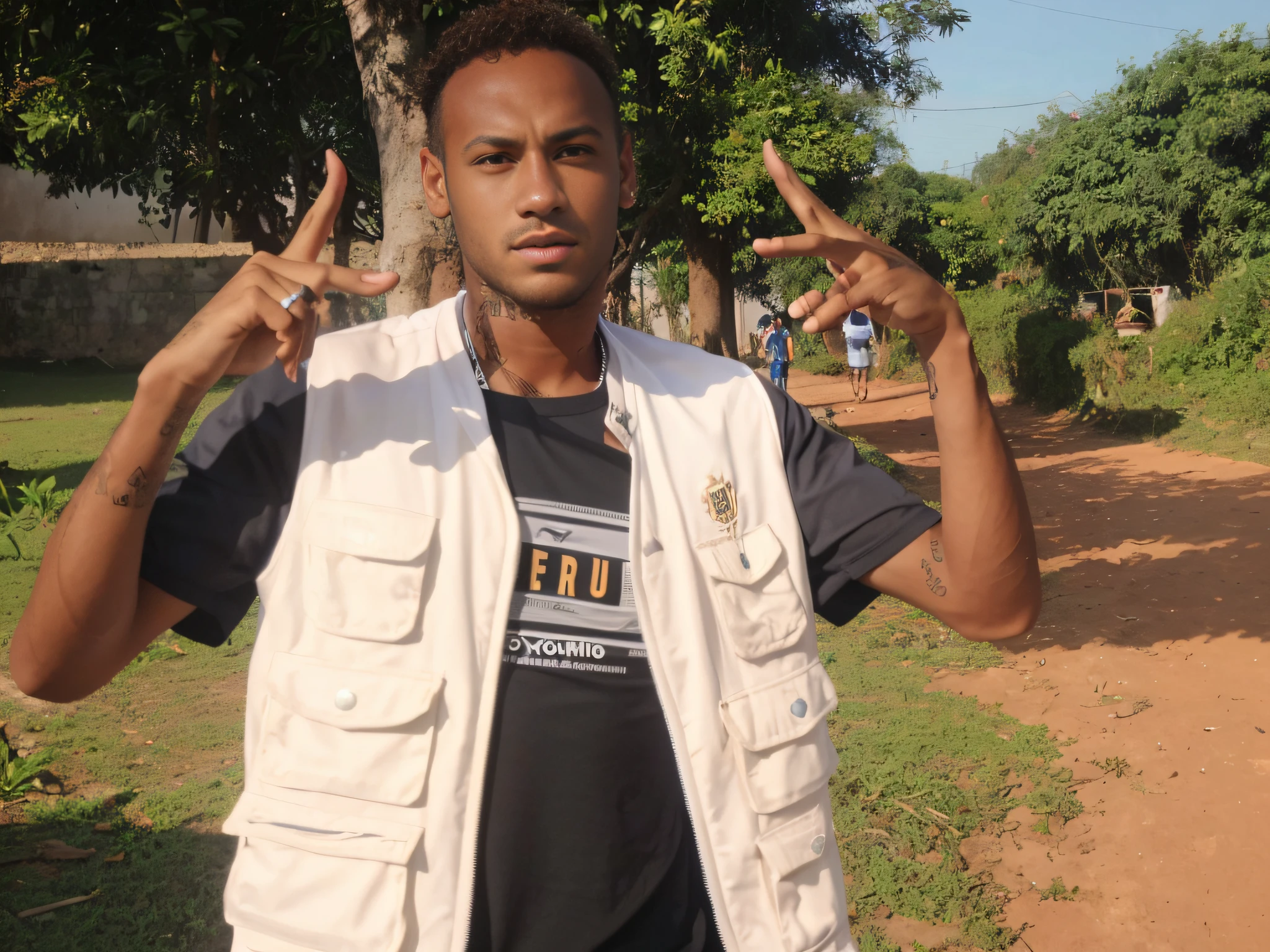 uma foto profisional dsrl,  do neymar  usando um terno , sentado numa poltrona, com em seu rosto,com cabelo branco e longo
