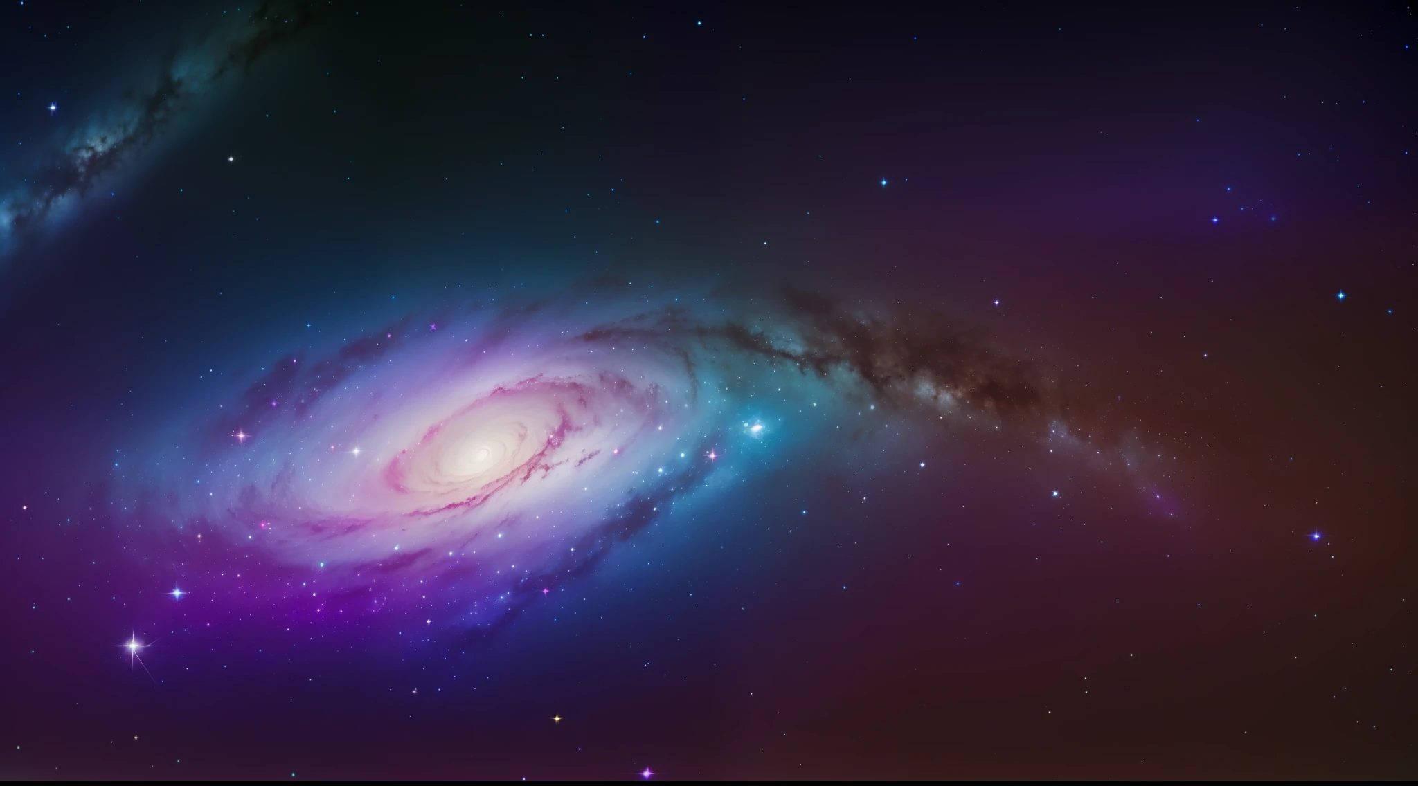 Centaurus Galaxy A, wide vision, Magic, dramatic light, flash in space, cores vibrantes, com fundo de estrelas brancas cintilantes, foto realista, detalhes complexos, Ultra realista, Magnificent work of art, tons de cor azul e roxo, cinemactic, 8K