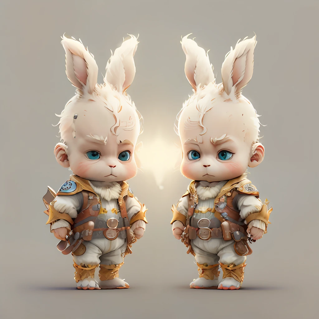 Rabbit white，The background is bright，adolable，fantasy，complexdetails，Pubic area is clear，brightly，k hd，32k zodiac signs