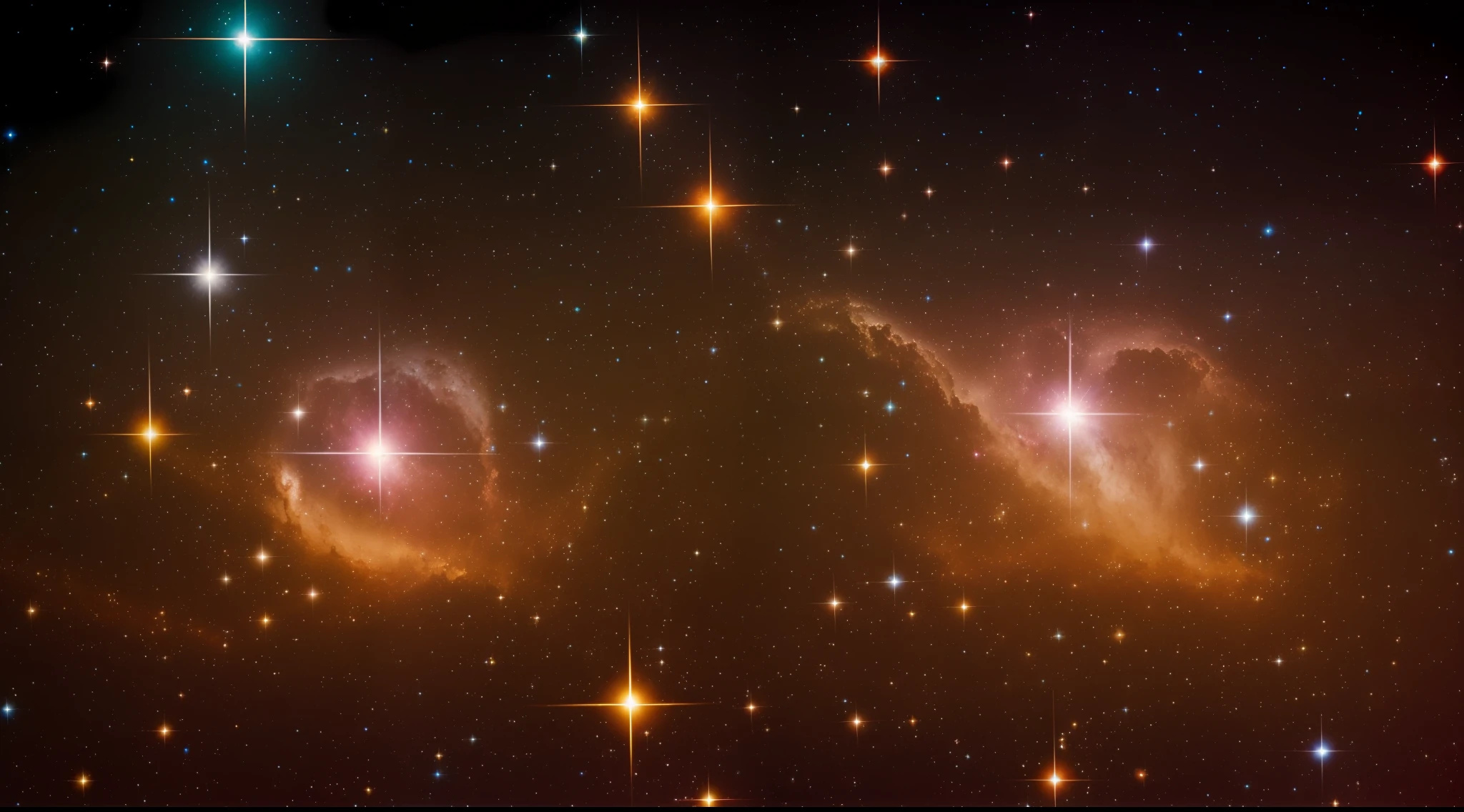 Nebulosa James Webb, Magic, dramatic light, flash in space, cores vibrantes, com fundo de estrelas brancas cintilantes, 8k, foto realista, detalhes complexos, Ultra realista