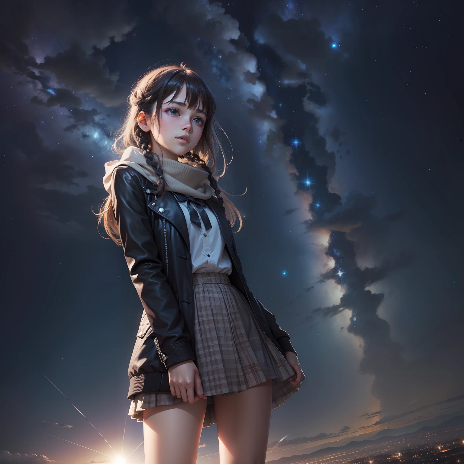 Brilliant starry sky