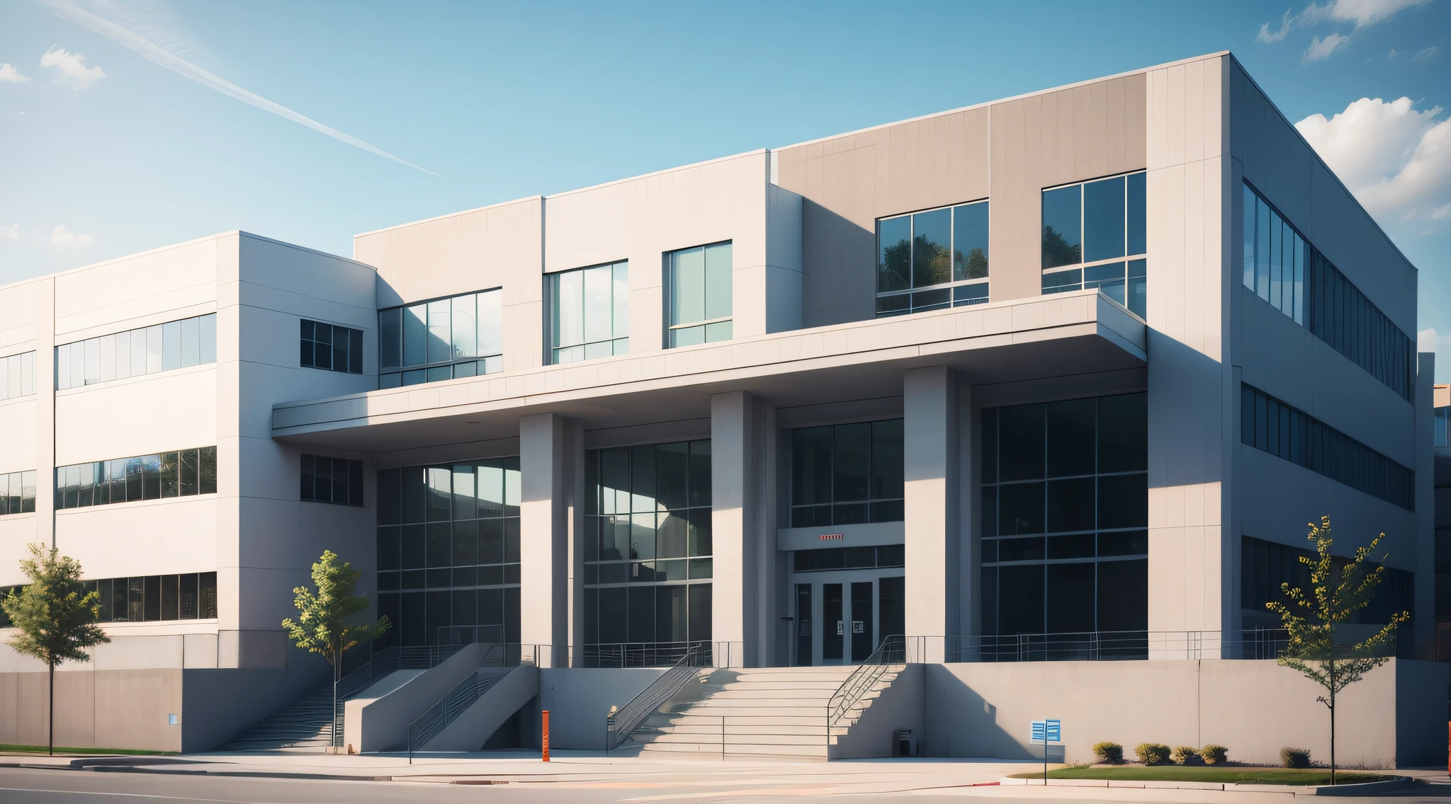 hyper HD，Best quality，A school，exterior
