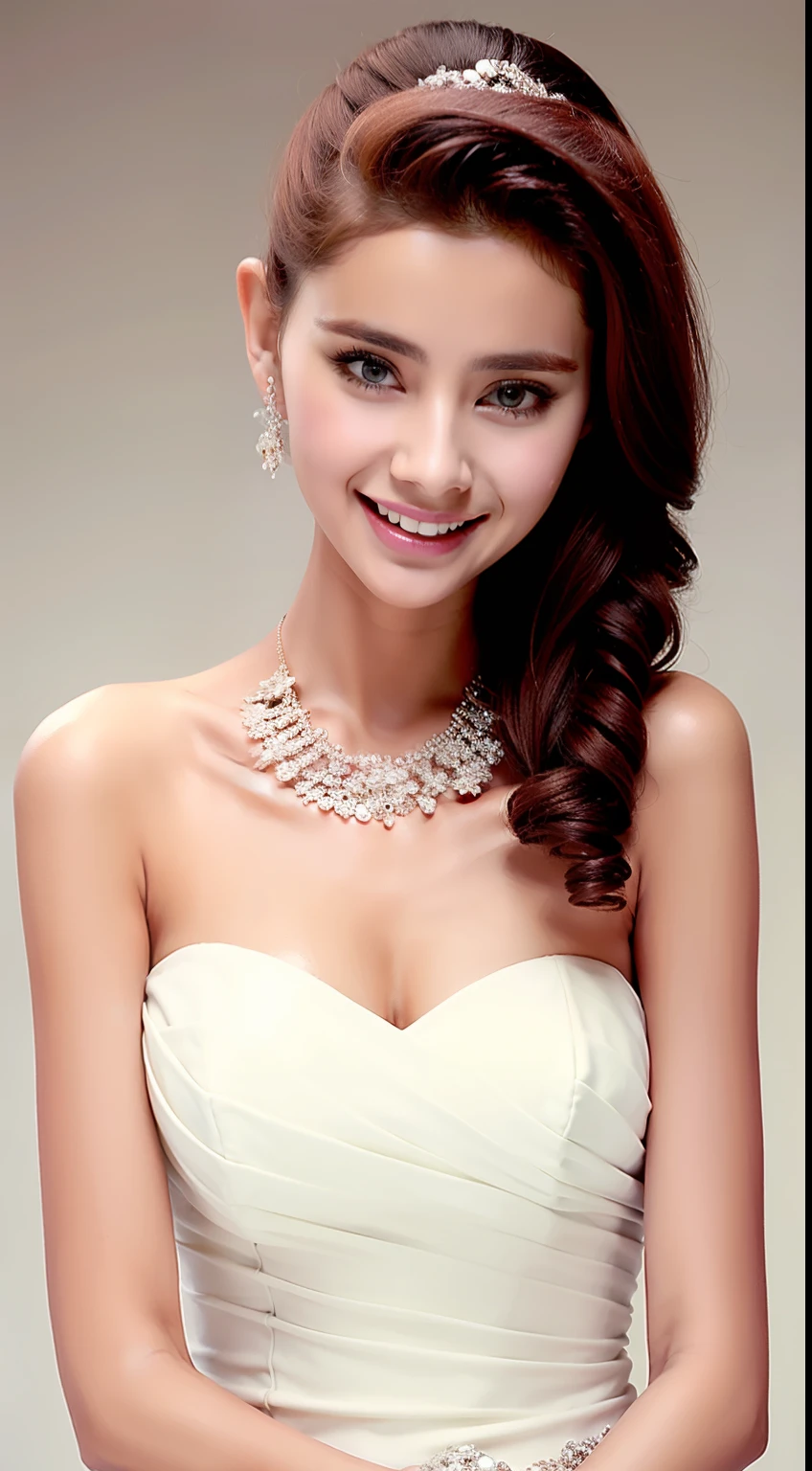 Fashion model 18 years old [[[[closeup cleavage]]]], [[[[boobgasm]]]], [[[[coll]]]], [[[[bshoulders]]]], perfect  eyes, Perfect iris，Perfect lips，perfect teeth，Perfect skin，Soft front light，hdr，Movie girl，Pale green evening dress，long whitr hair，Long hair with a shawl，Long hair like a waterfall，The background is indoors，Flowers in the background（pastel colour：1.2）