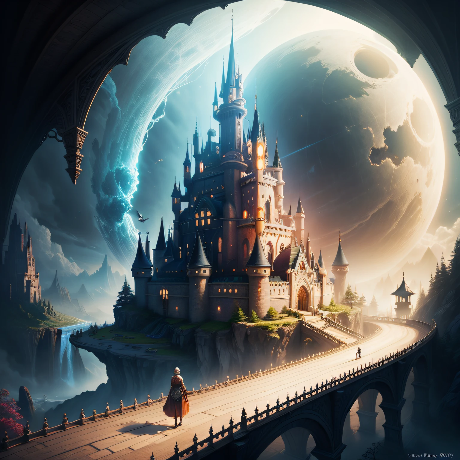 Once Upon a Dream Journey. Digital fantasy art