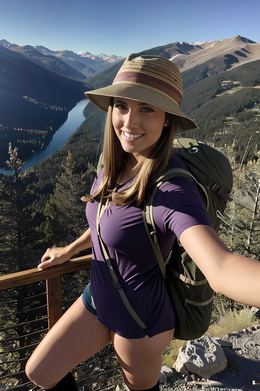 VeronicaCipher ((selfie corps entier, heureux)), master piece, beste-Qualit, ultra-detailed, solo, outdoor, (twilight), montagnes, nature, joyeux, heureux, backpack, sac de couchage, camping stove, Bottle of water, bottes de montagne, short court, pull, chapeau, lampe de poche, woods, rochers, river, bois, smoke, ombres, contraste, ciel clair, style analogique (regardez le spectateur: 1.2) (texture de la peau) (grain du film: 1.3), (teinte chaude, ton chaud) :1.2), gros plan, Kinematic light, side lighting, ultra highres, meilleure ombre, RAW, corps entier, pull portant
Kodak Vision 3,