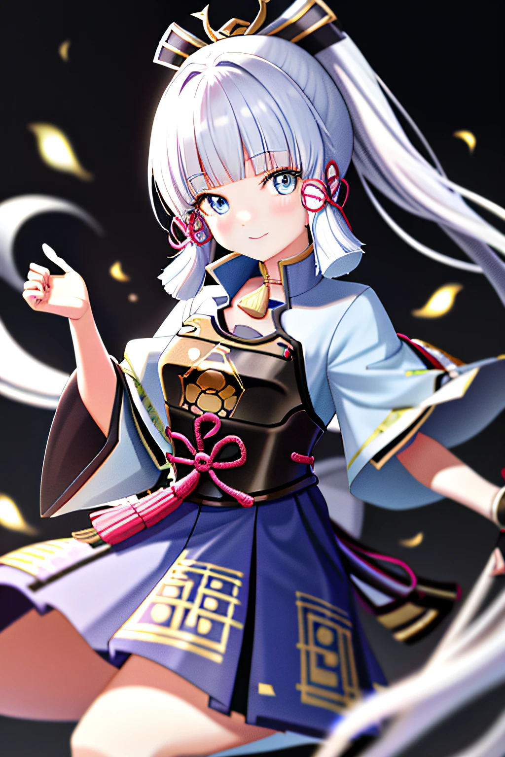 tmasterpiece,best qualtiy,A high resolution,独奏,Static kamisato_ayaka,ssmile,Traditional kimono