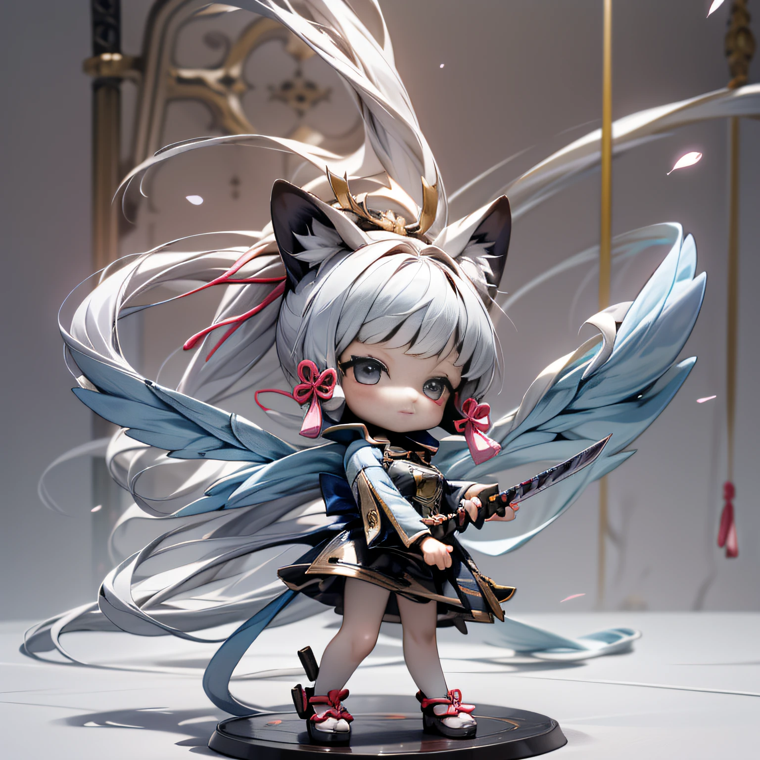 "(Mega Mini, The body is steel to the highest extent.........., Metal, chibi, The legs are steel at the highest level.........., Metal, blink, The wings are steel at the highest level.........., Metal, My favorite cat ears, The highest level of metal steel katana sword.........., )"