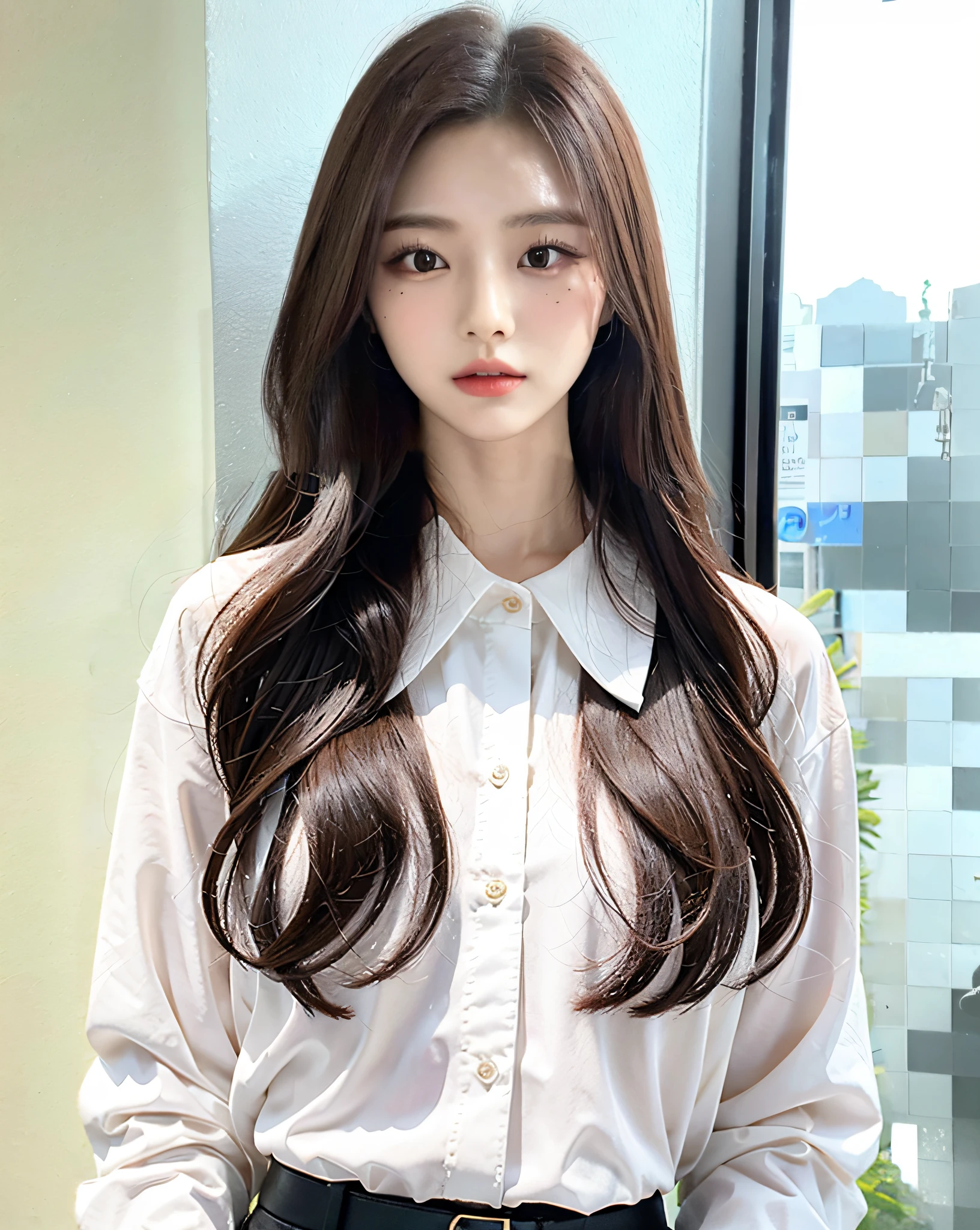 White blouses,
