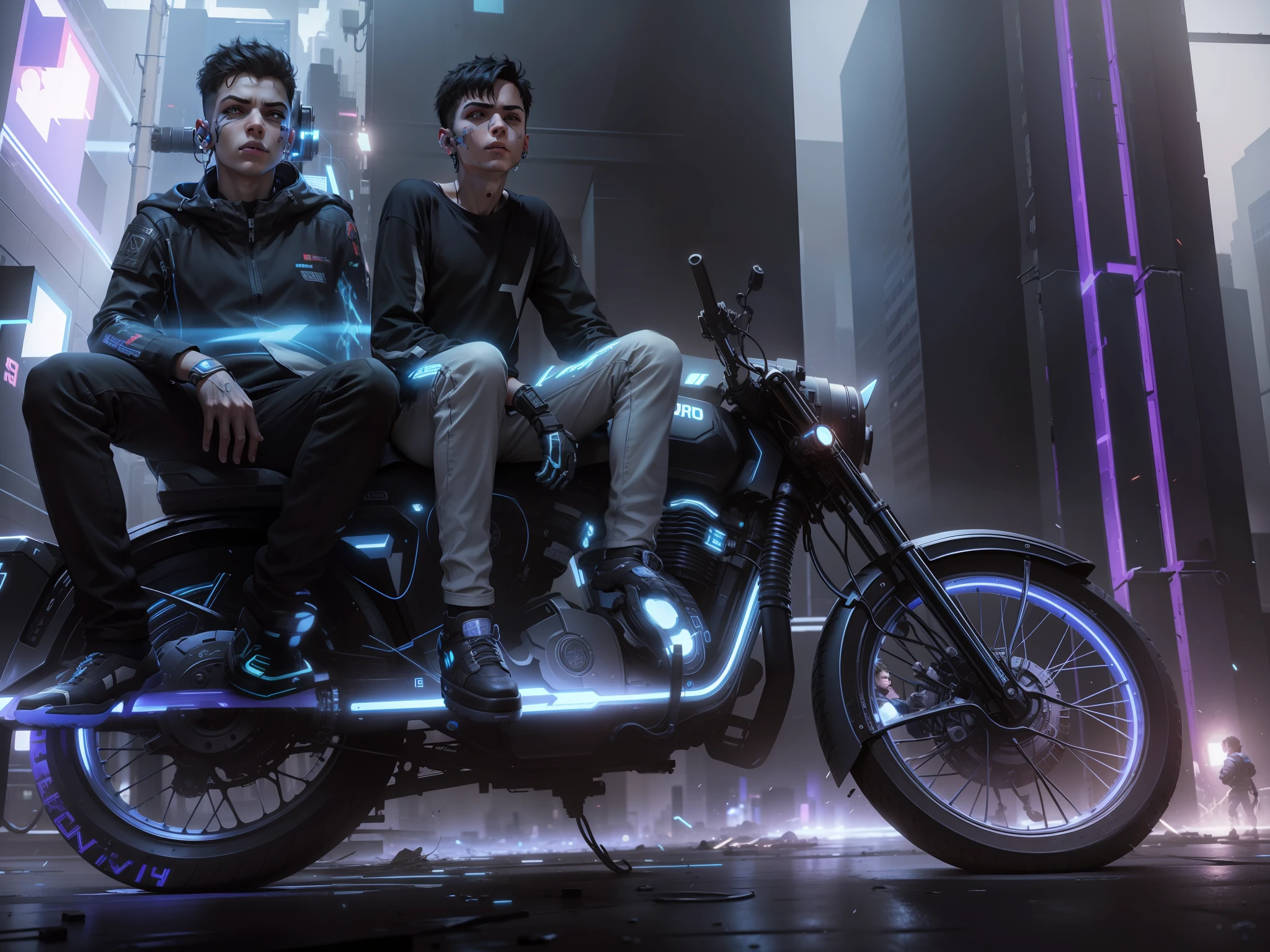 Change this background cyberpunk, realistic face,8k, ultra graphics, a boy