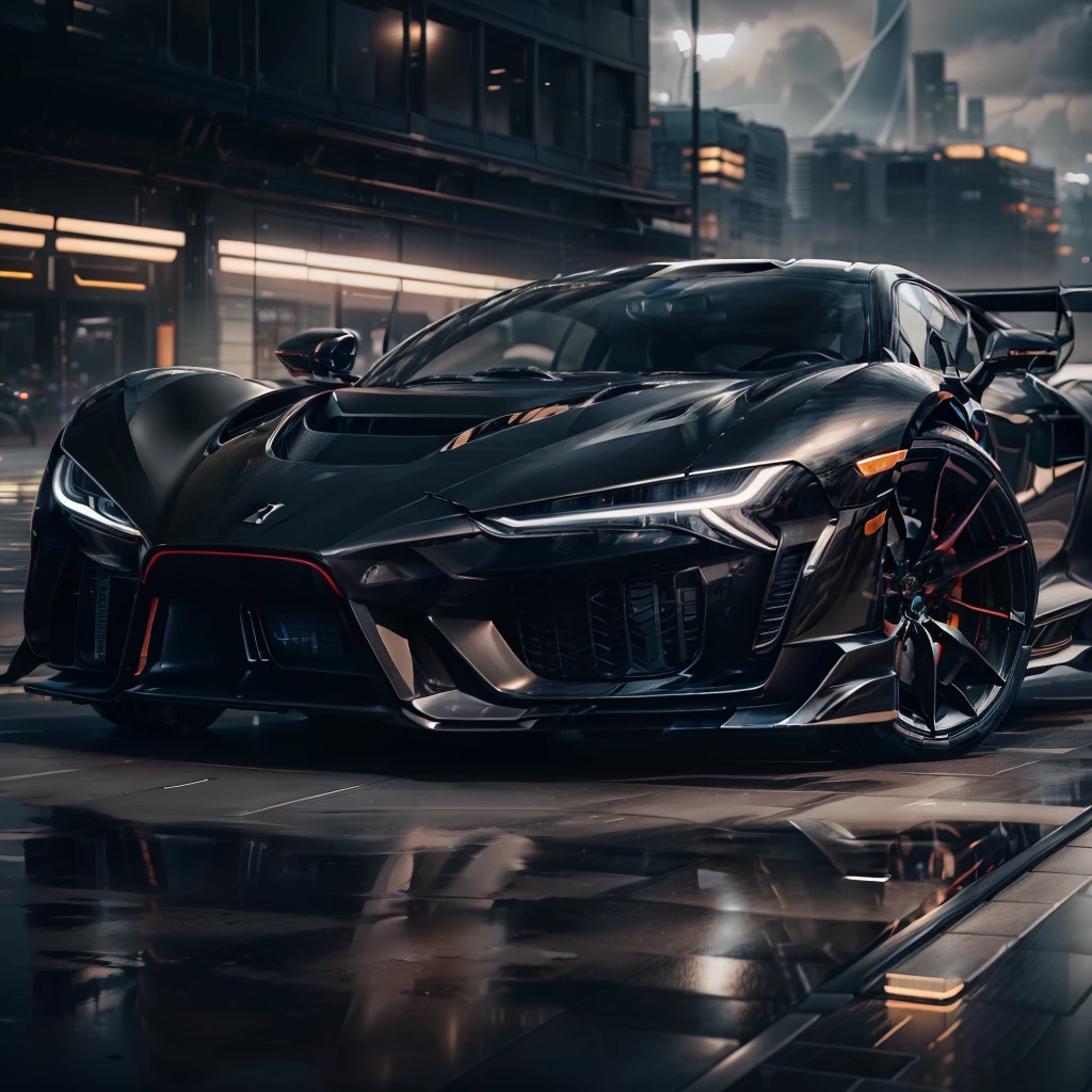 Generate a mesmerizing image of 1 futuristic black car, captured from a side angle, utilizing the potential of an image generator AI. Craft each detail meticulously, and incorporate quality tags to emphasize the exceptional attributes of the car. In a continuous line, consider the following aspects:
Futuristic design - Sleek lines, aerodynamic contours, and a captivating aesthetic that exudes innovation.
Impeccable craftsmanship - Reflective black paintwork with flawless precision, accentuating the car’s contours and showcasing exceptional attention to detail.
Cutting-edge technology - Integrated sensors, cameras, and radars contributing to advanced safety features, alongside autonomous driving capabilities that epitomize innovation.
Striking lighting elements - Futuristic LED headlights, eye-catching taillights, and an ambient interior lighting system that further enhances the futuristic appeal
Sporty sophistication - A harmonious blend of sportiness and refinement, with dynamic lines, muscular wheel arches, and tasteful chrome or carbon fiber accents.
Attention-grabbing details - Unique features like gull-wing doors, retractable side mirrors, or a futuristic holographic instrument panel that add an extra layer of intrigue.
As the image generator AI brings this description to life, ensure that the resulting image is an awe-inspiring representation of a futuristic black car that stands out with its remarkable design, impeccable quality, and advanced technology, zeekars