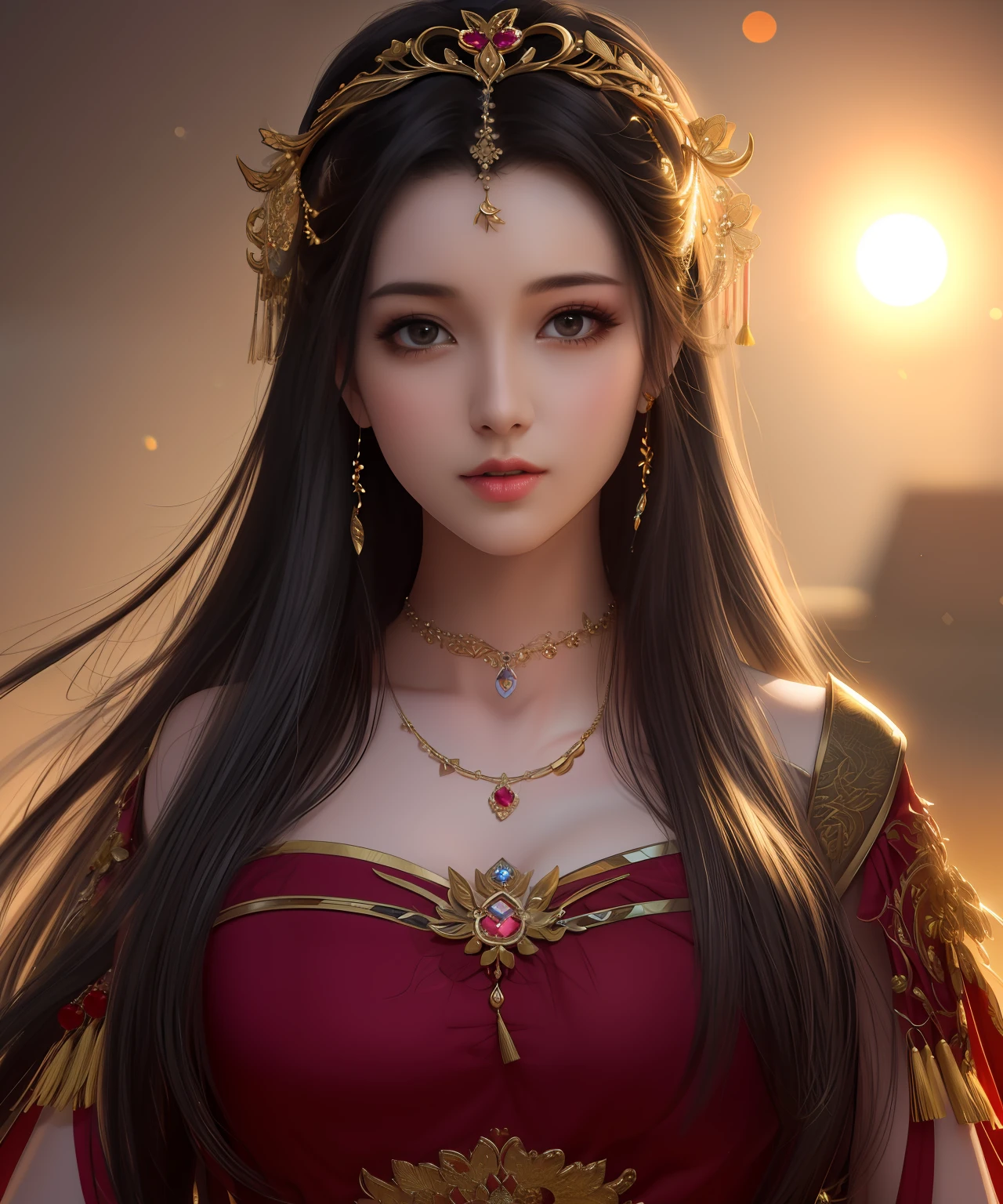 best quality, masterpiece, highres, 1girl,china dress,hair ornament,necklace, jewelry,Beautiful face,upon_body, tyndall effect,photorealistic, dark studio, rim lighting, two tone lighting,(high detailed skin:1.2), 8k uhd, dslr, soft lighting, high quality, volumetric lighting, candid, Photograph, high resolution, 4k, 8k, Bokeh,