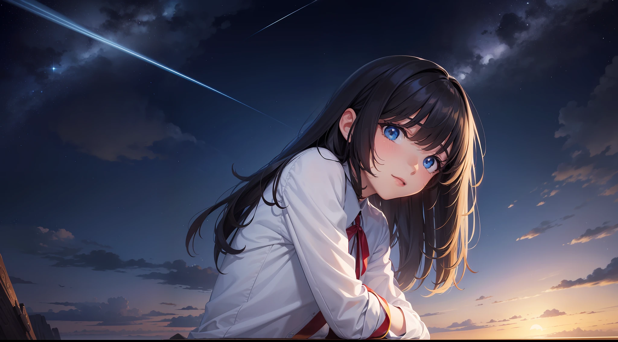 tmasterpiece,best qualtiy,(best qualtiy),(Most Best Illustration),(best shadow)A wonderful and gorgeous view of the starry sky