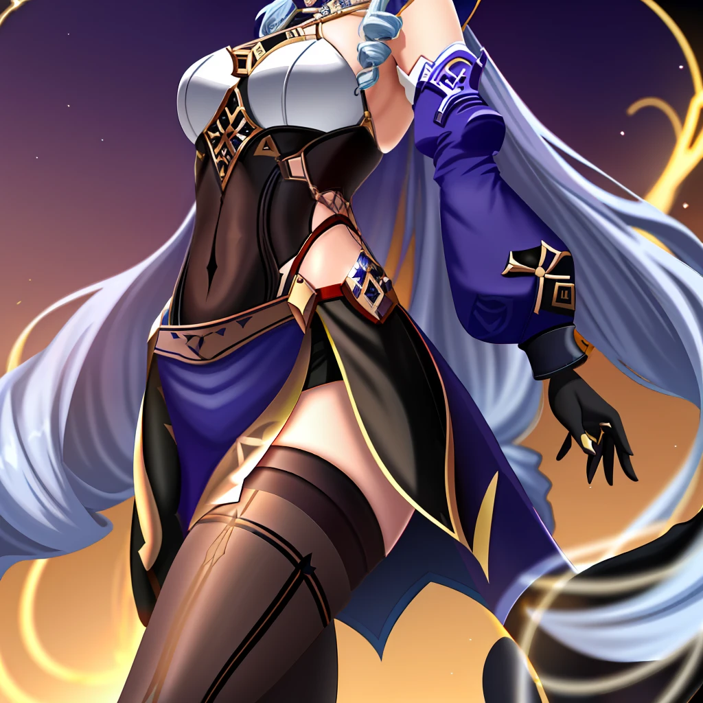 girl, best quality, masterpiece, laiyila \(genshin impact\), yellow eyes, glowing eyes, (extremely detailed 8k wallpaper),