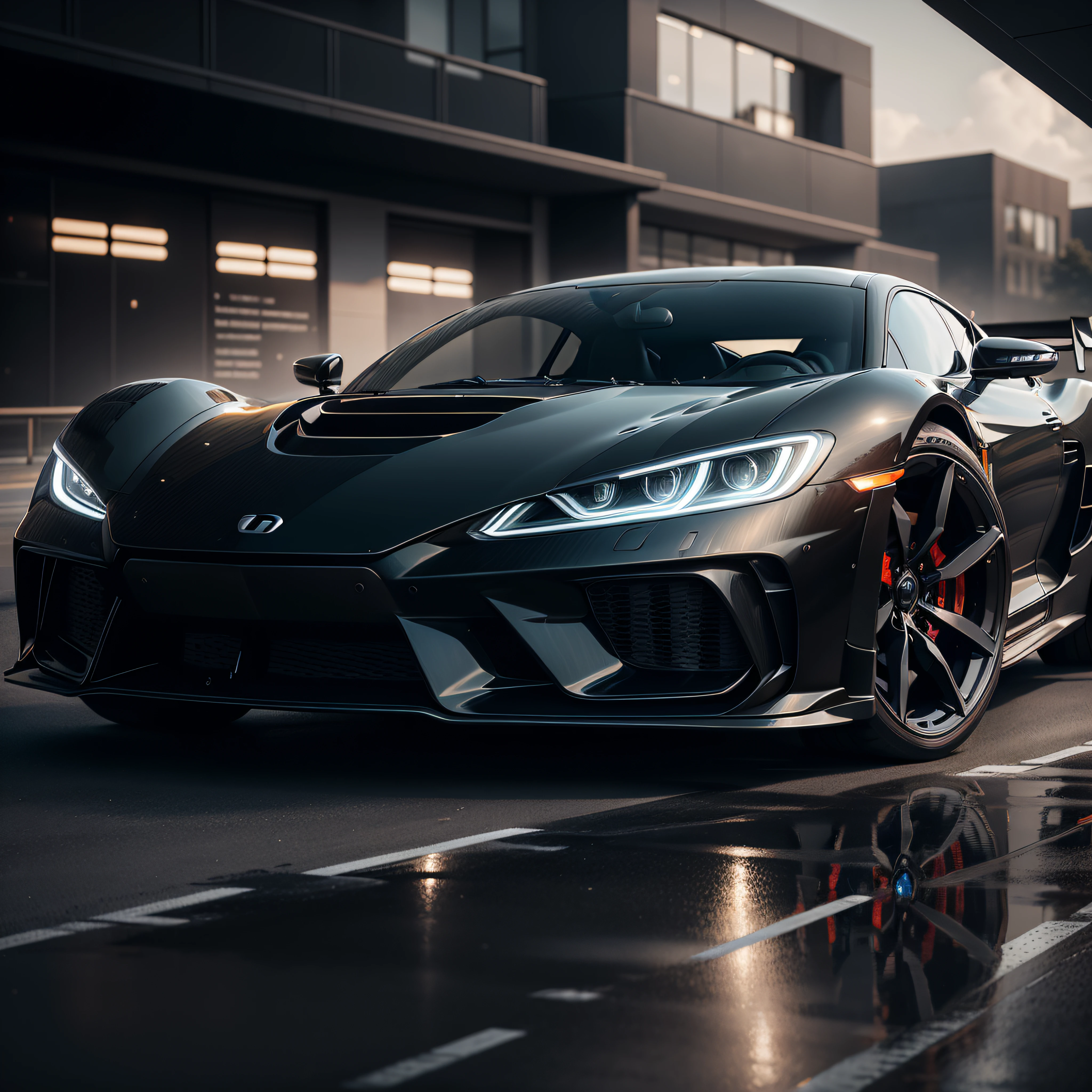 Generate a mesmerizing image of 1 futuristic black car, captured from a side angle, utilizing the potential of an image generator AI. Craft each detail meticulously, and incorporate quality tags to emphasize the exceptional attributes of the car. In a continuous line, consider the following aspects:
Futuristic design - Sleek lines, aerodynamic contours, and a captivating aesthetic that exudes innovation.
Impeccable craftsmanship - Reflective black paintwork with flawless precision, accentuating the car’s contours and showcasing exceptional attention to detail.
Cutting-edge technology - Integrated sensors, cameras, and radars contributing to advanced safety features, alongside autonomous driving capabilities that epitomize innovation.
Striking lighting elements - Futuristic LED headlights, eye-catching taillights, and an ambient interior lighting system that further enhances the futuristic appeal
Sporty sophistication - A harmonious blend of sportiness and refinement, with dynamic lines, muscular wheel arches, and tasteful chrome or carbon fiber accents.
Attention-grabbing details - Unique features like gull-wing doors, retractable side mirrors, or a futuristic holographic instrument panel that add an extra layer of intrigue.
As the image generator AI brings this description to life, ensure that the resulting image is an awe-inspiring representation of a futuristic black car that stands out with its remarkable design, impeccable quality, and advanced technology, zeekars
