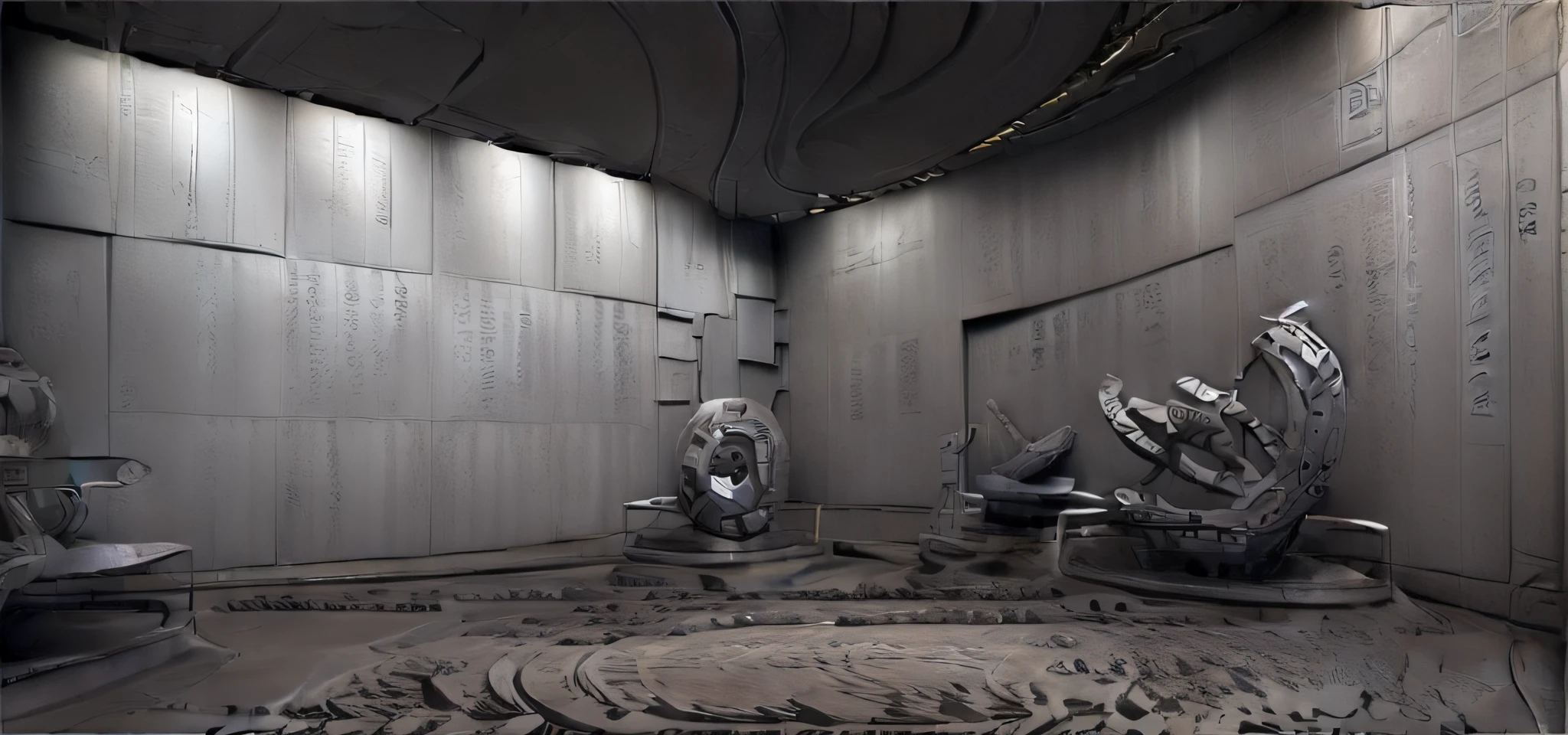 Interior of the building space,It mainly expresses the academic atmosphere of ancient China,Elegant wooden showcases、Elements such as stone carvings and heraldry。The floor is a sundial model,It creates a sense of antiquity and solemnity in academic research。