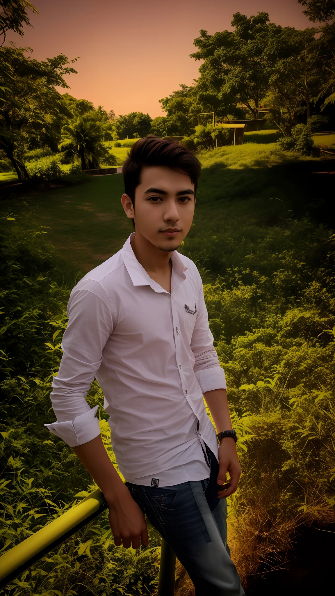 Change the screen background handsome boy no change face background lighting